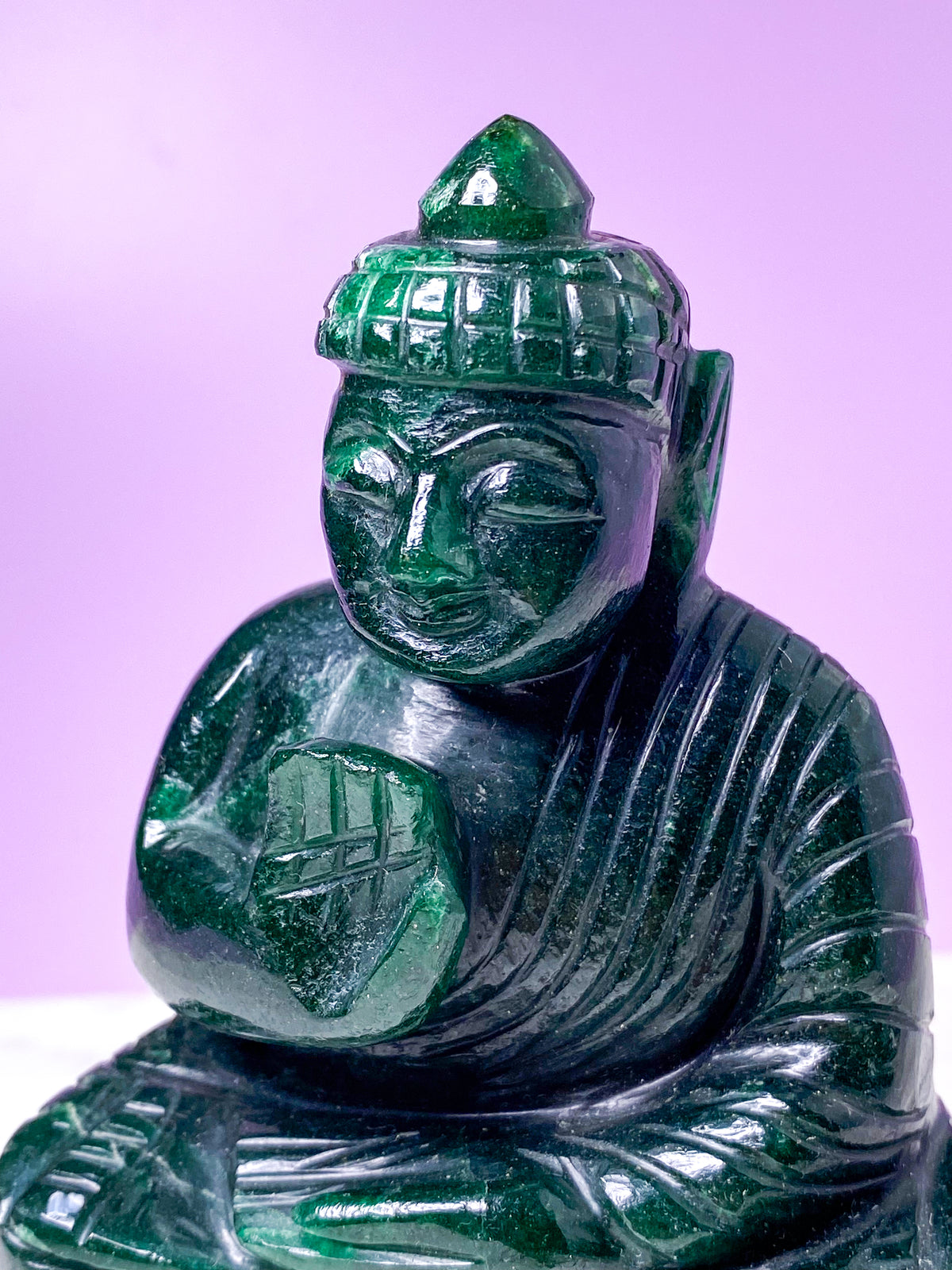 Grön aventurin-buddha (nr 2)