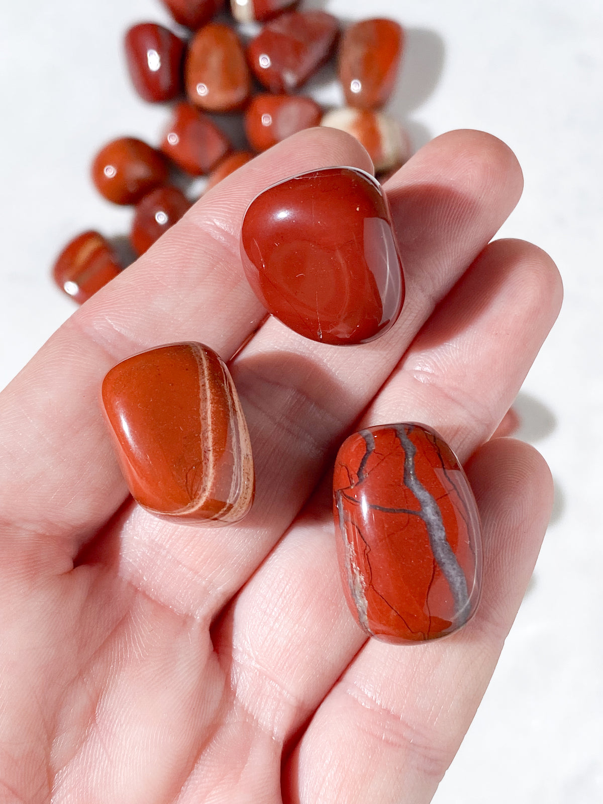Röd Jaspis Pocket Stone
