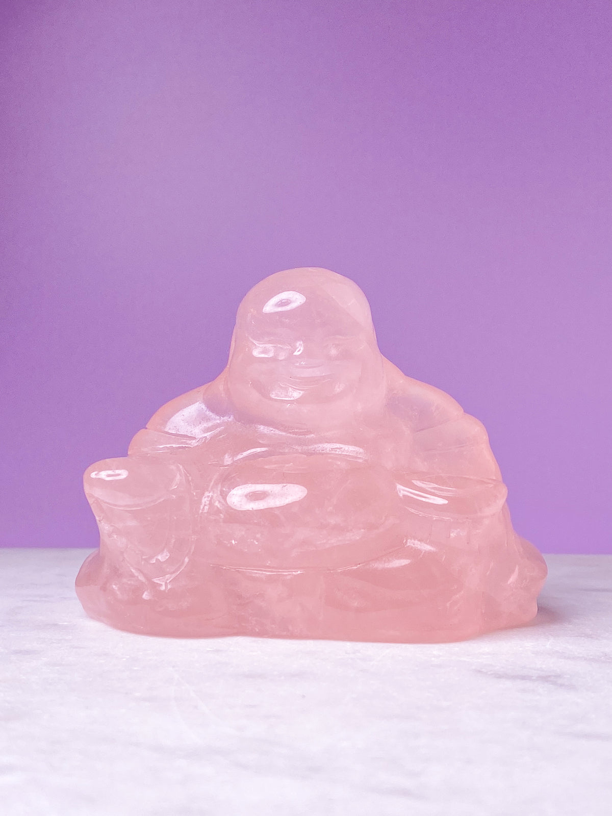 Rosenkvarts Buddha 