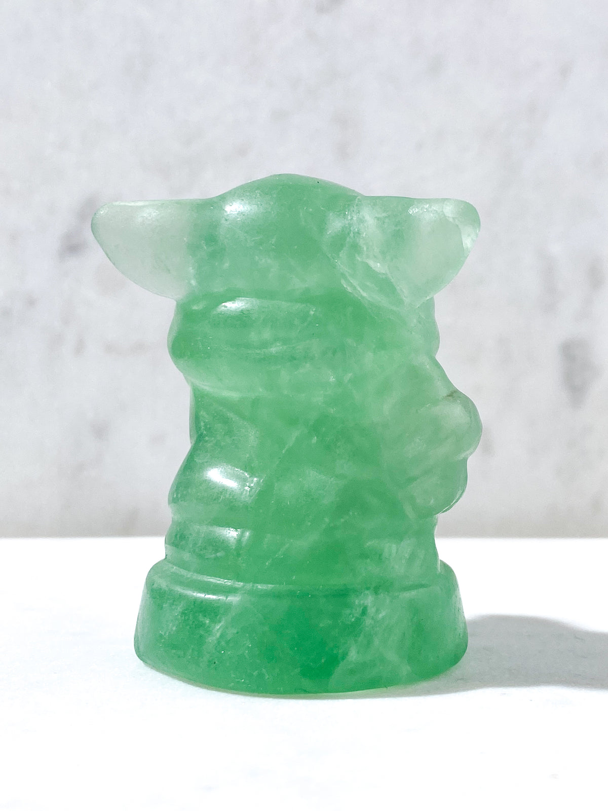 Grön fluorit Yoda