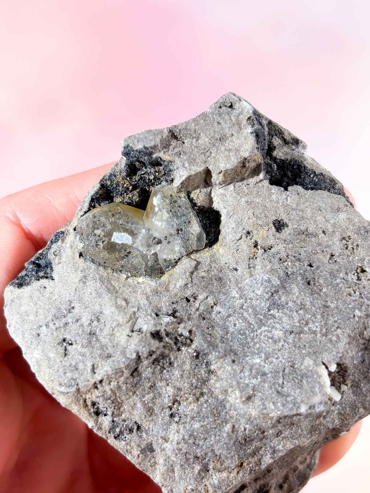 Herkimer-diamant i matris (nr 4)