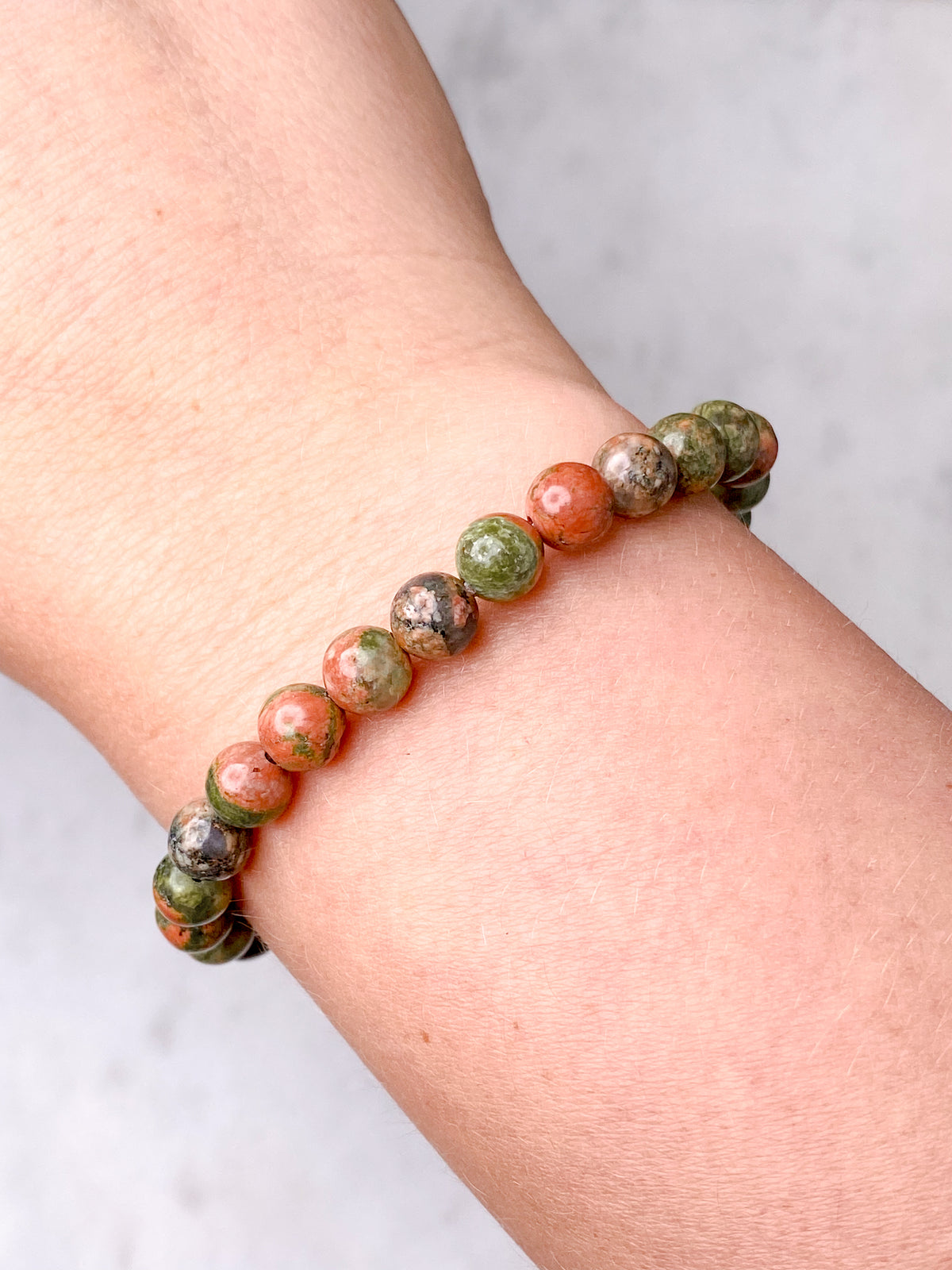 Unakite armband