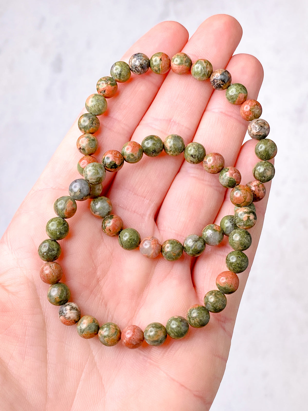 Unakite armband