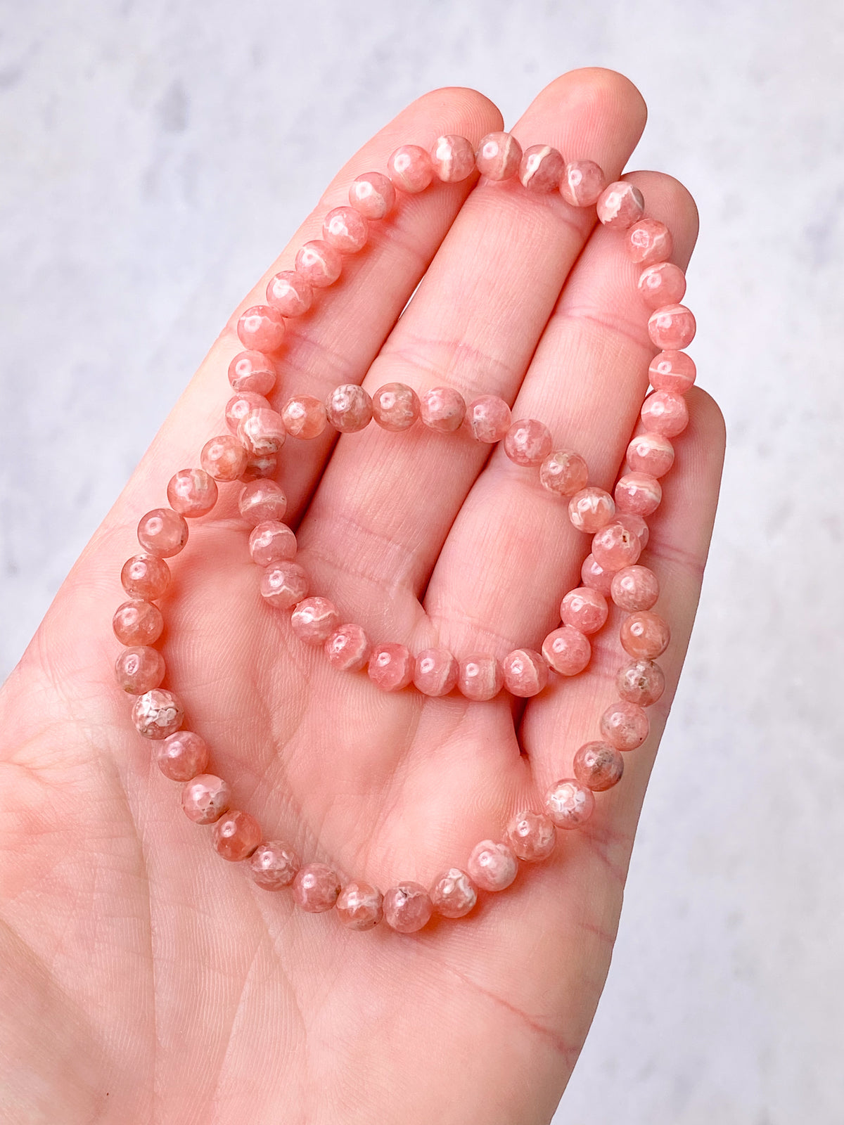 Rhodochrosit armband