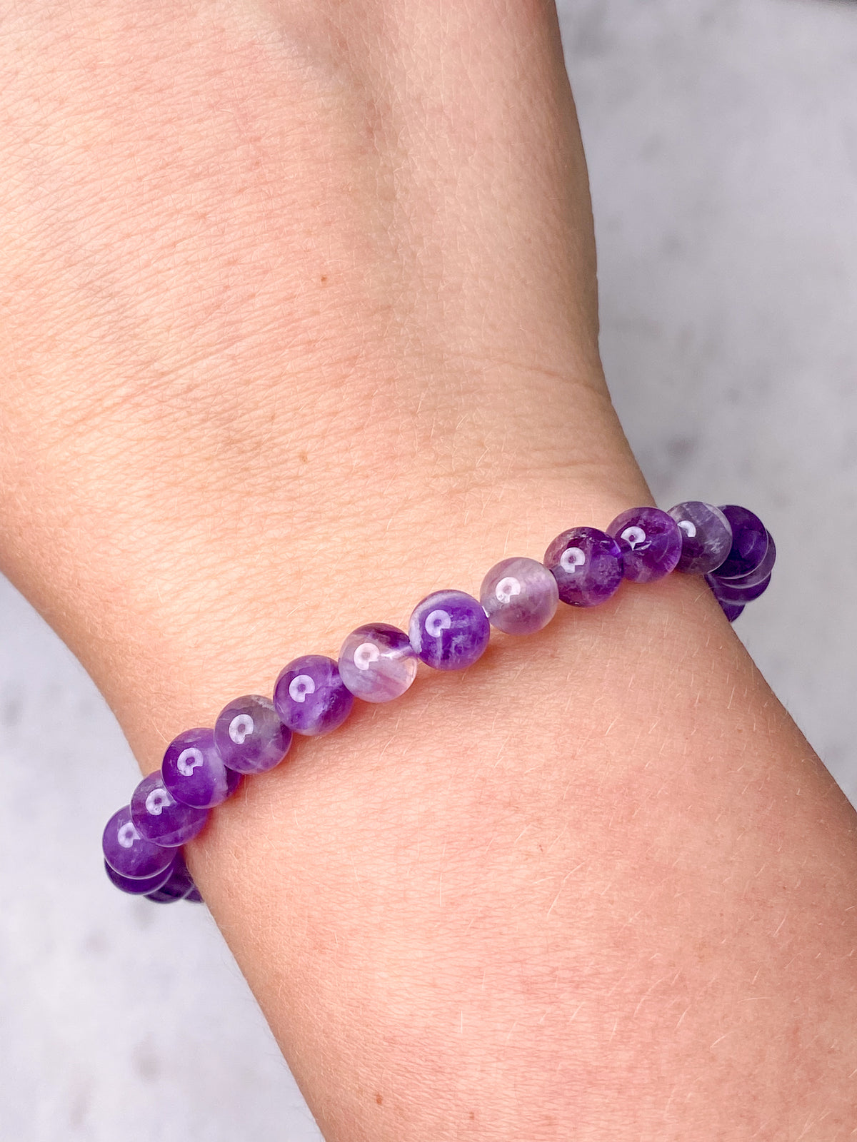 Chevron Ametist Armband