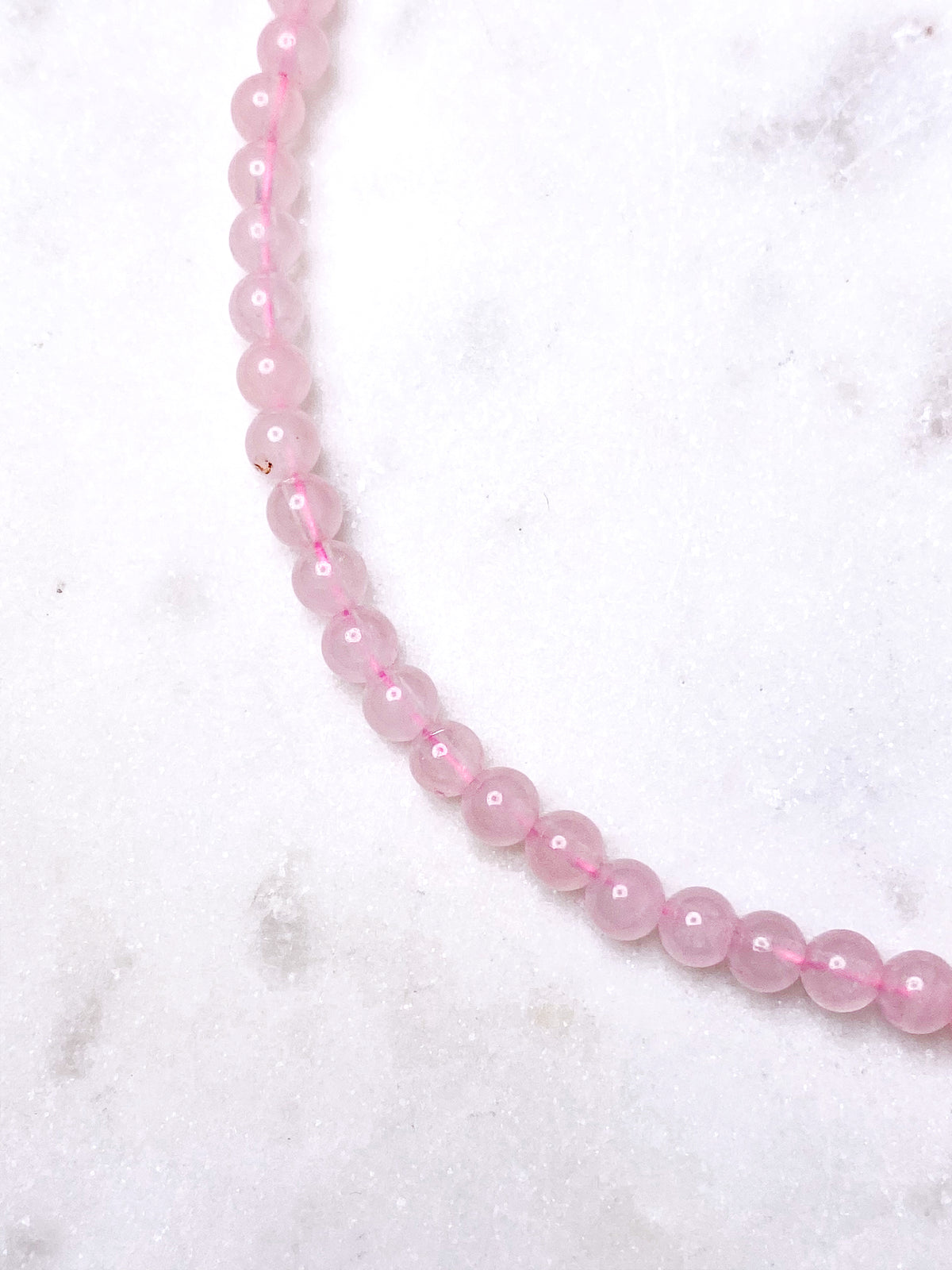 Halsband med rosenkvarts 