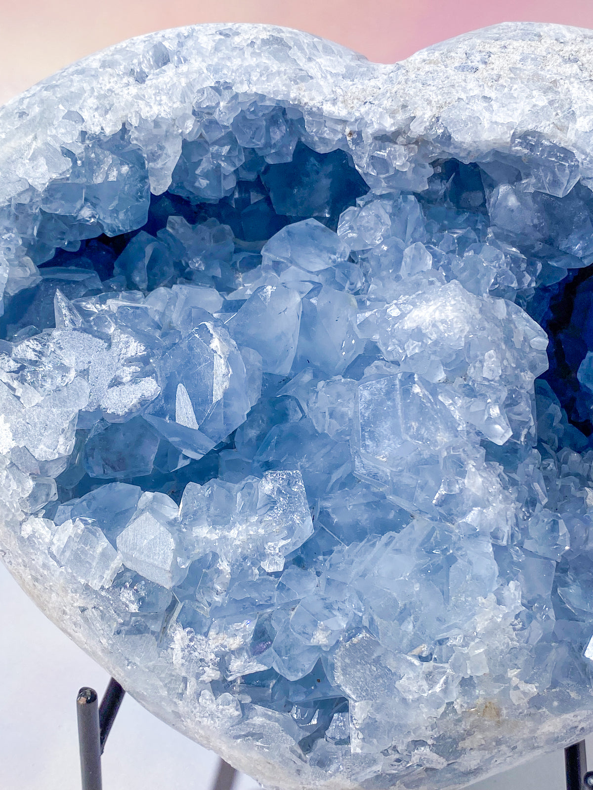 Jättestort Celestithjärta (Nr. 88)