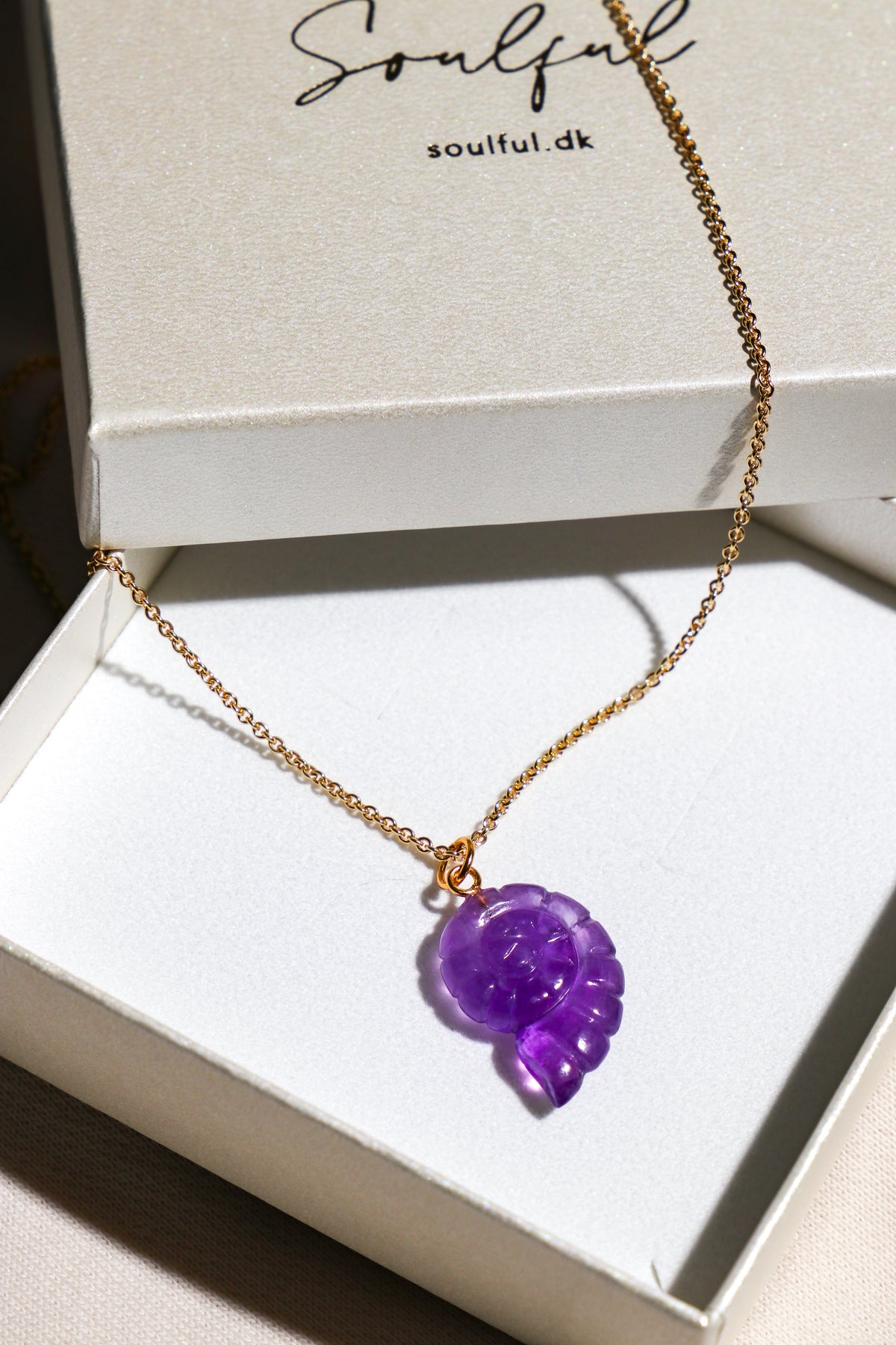 Ammonit Halsband - Ametist