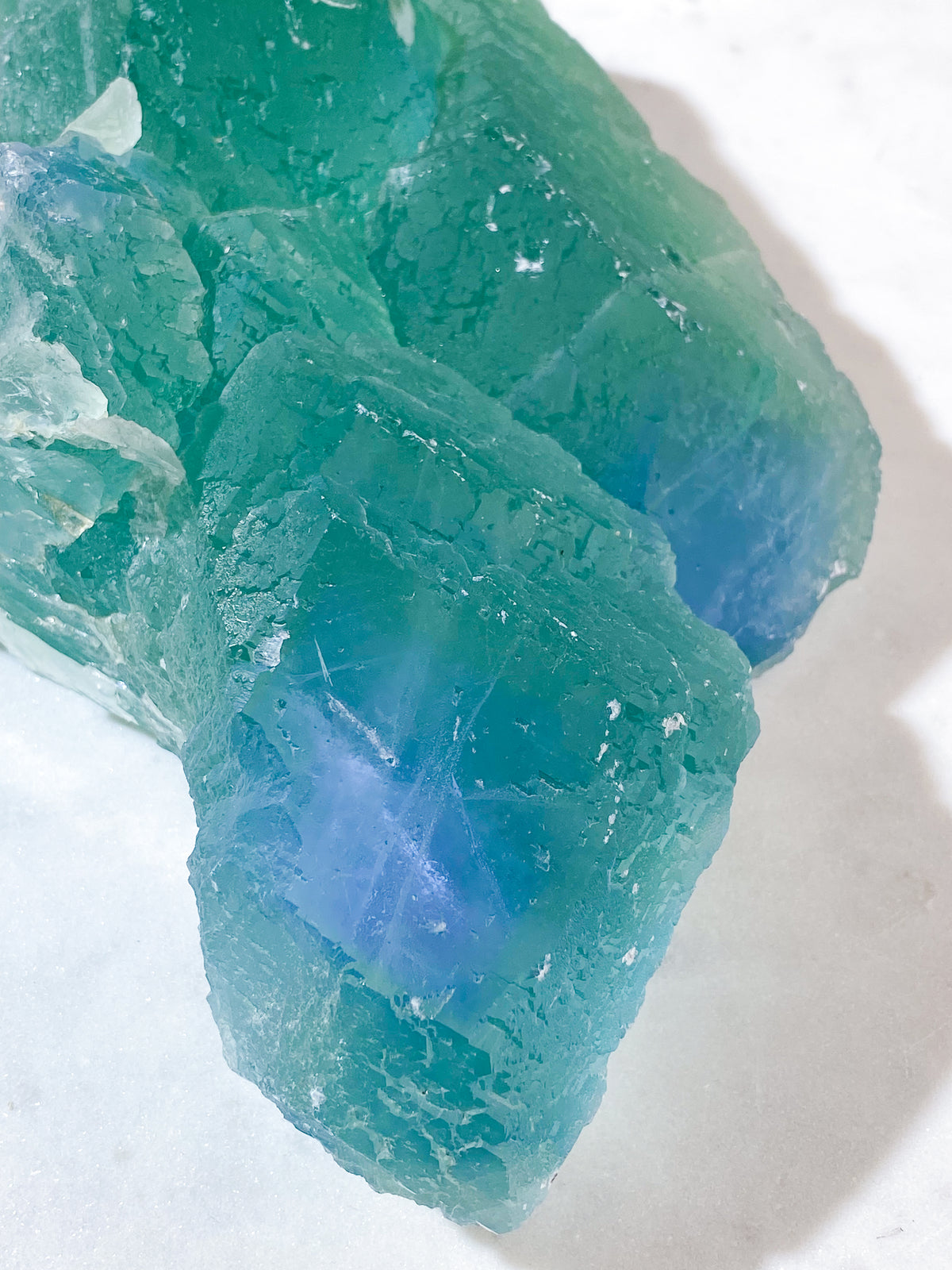 Jättestor Blue Core Fluorit (Nr. 2)