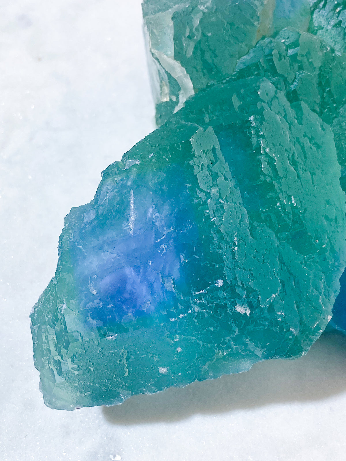 Jättestor Blue Core Fluorit (Nr. 2)