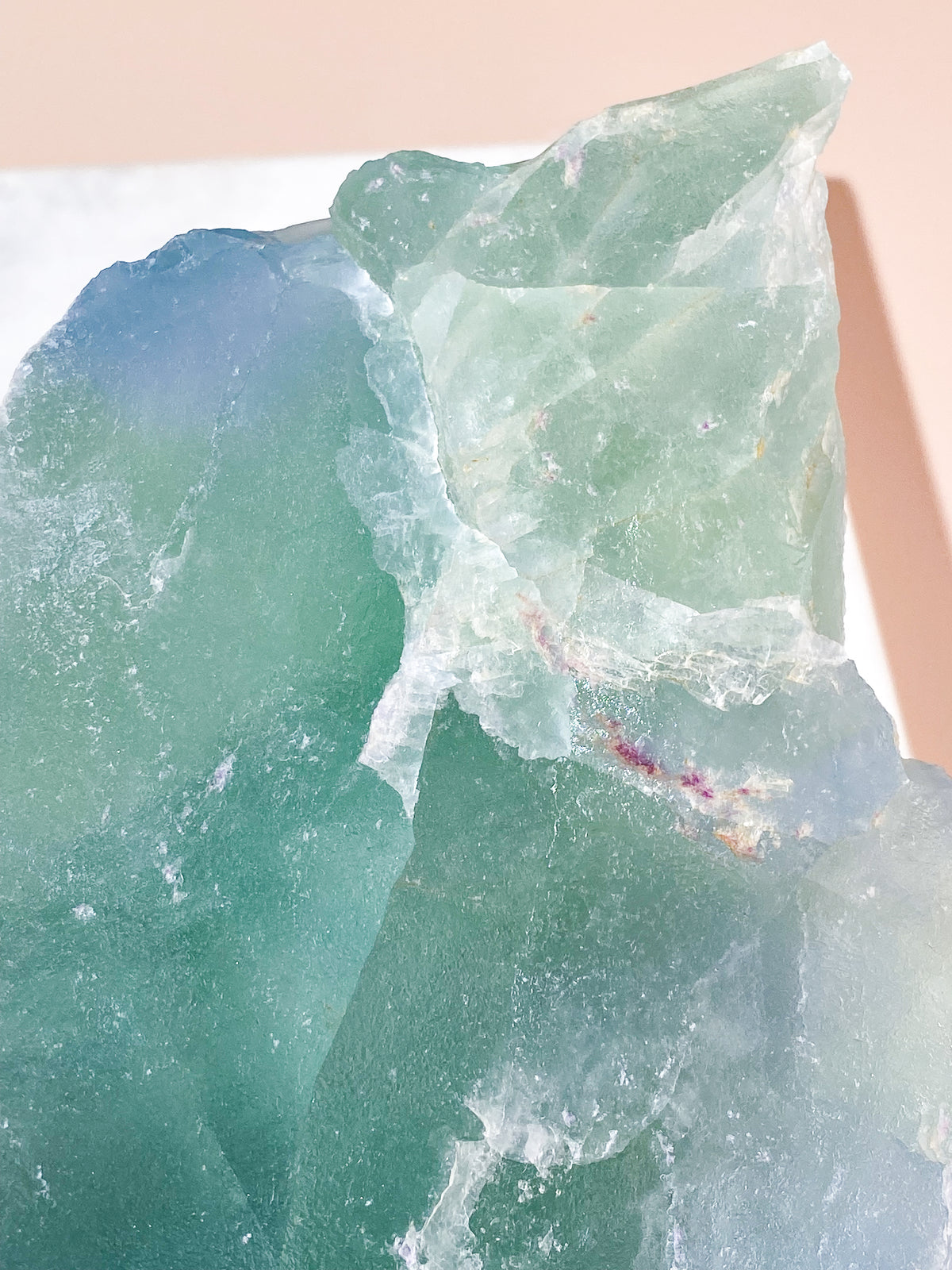 Jättestor Blue Core Fluorit (Nr. 2)