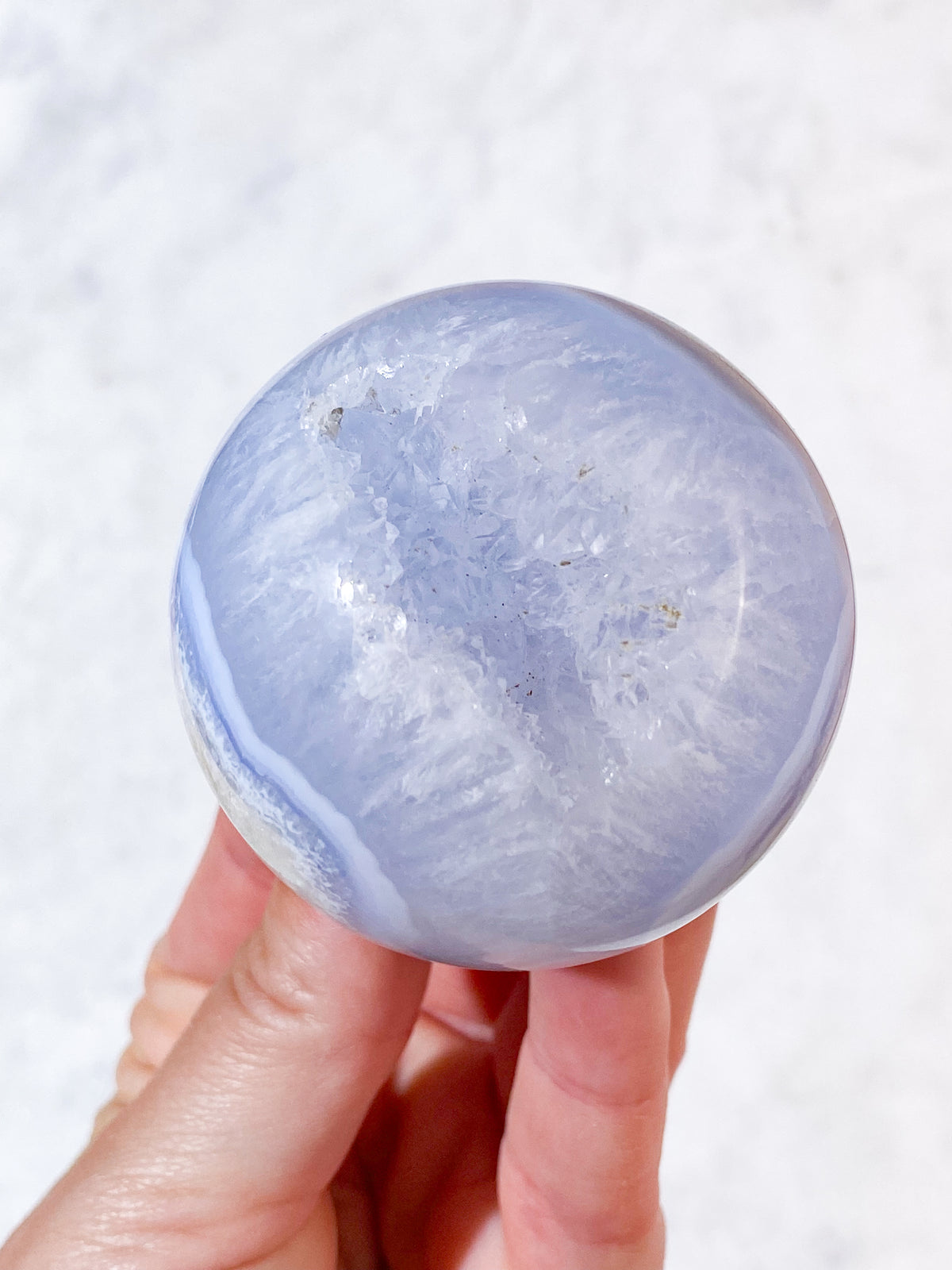 Druzy Blond Agat Kula (Nr. 4)