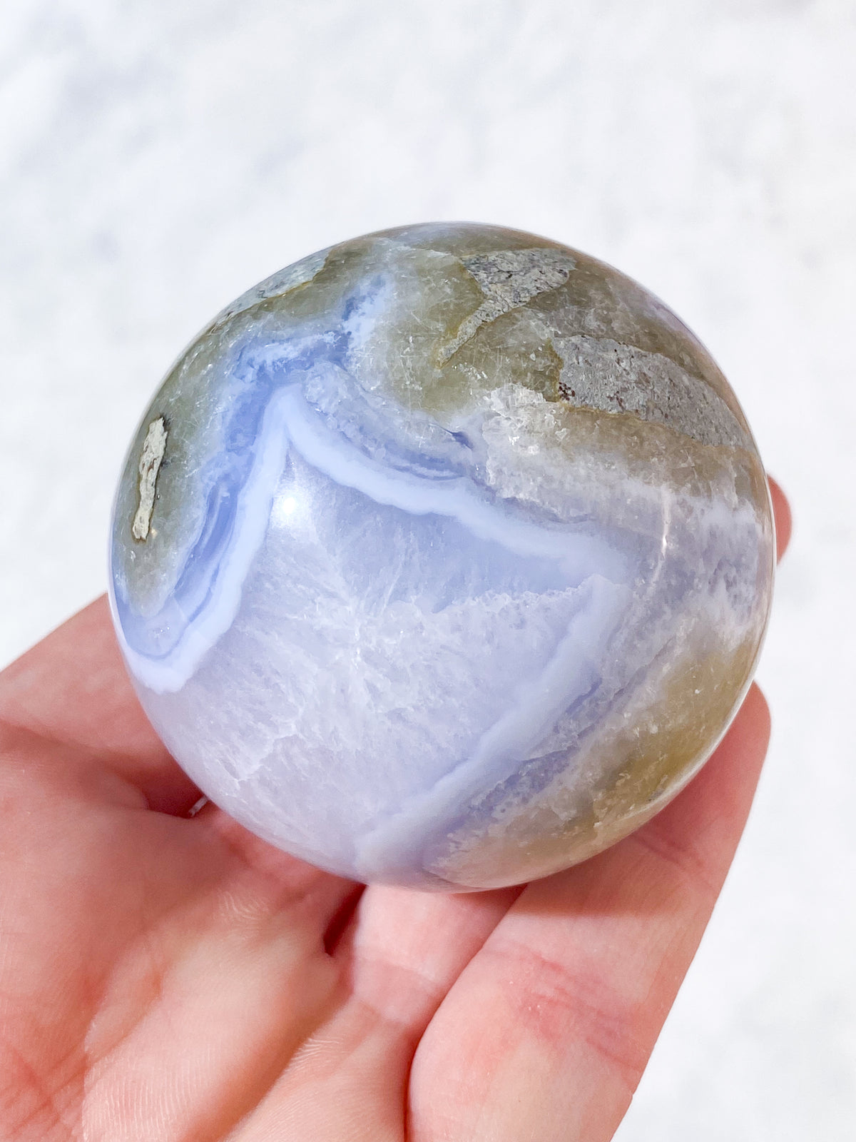 Druzy Blond Agat Kula (Nr. 4)