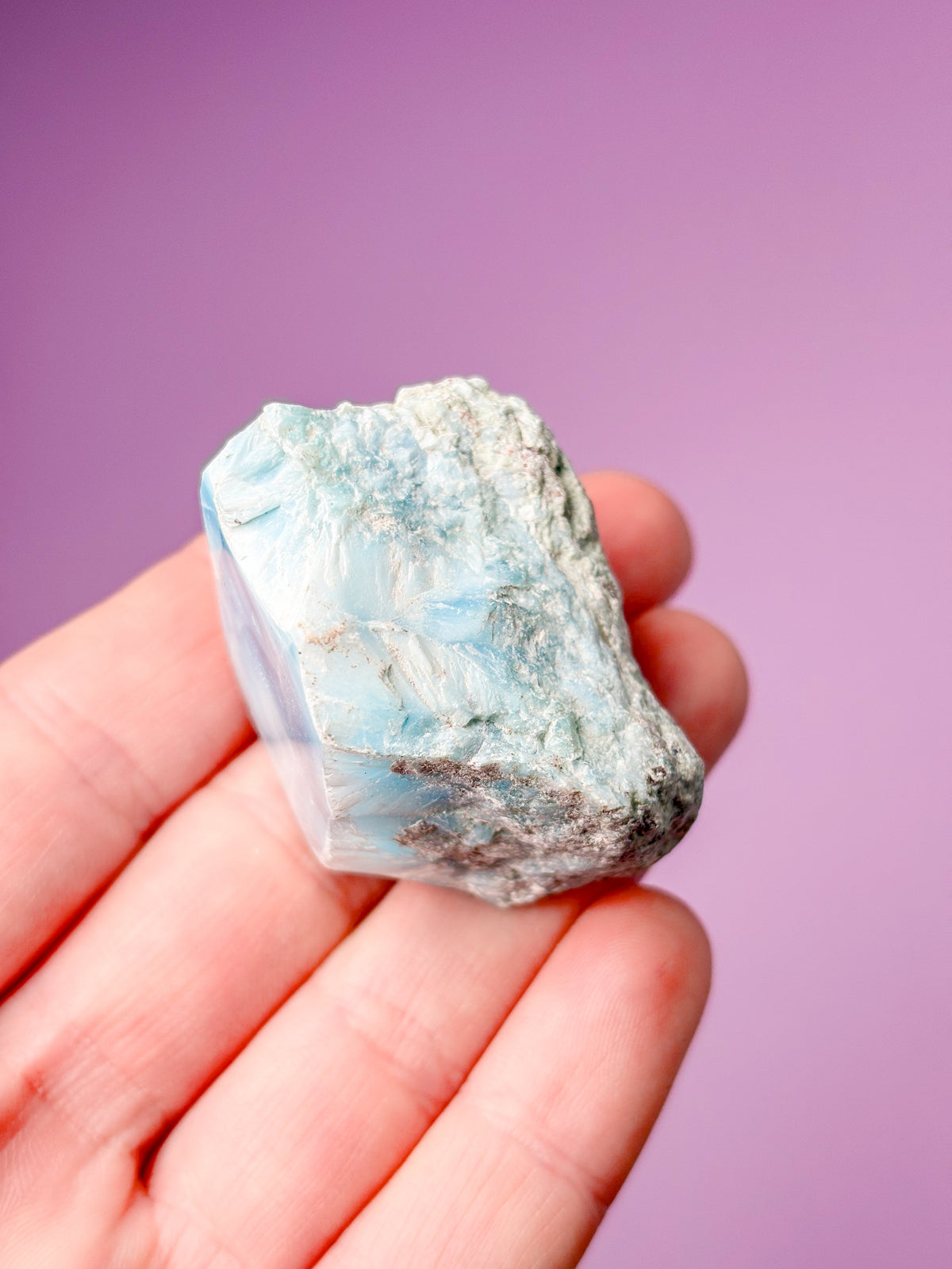 Larimar Raw Polished (nr 40) Exklusiv kvalitet