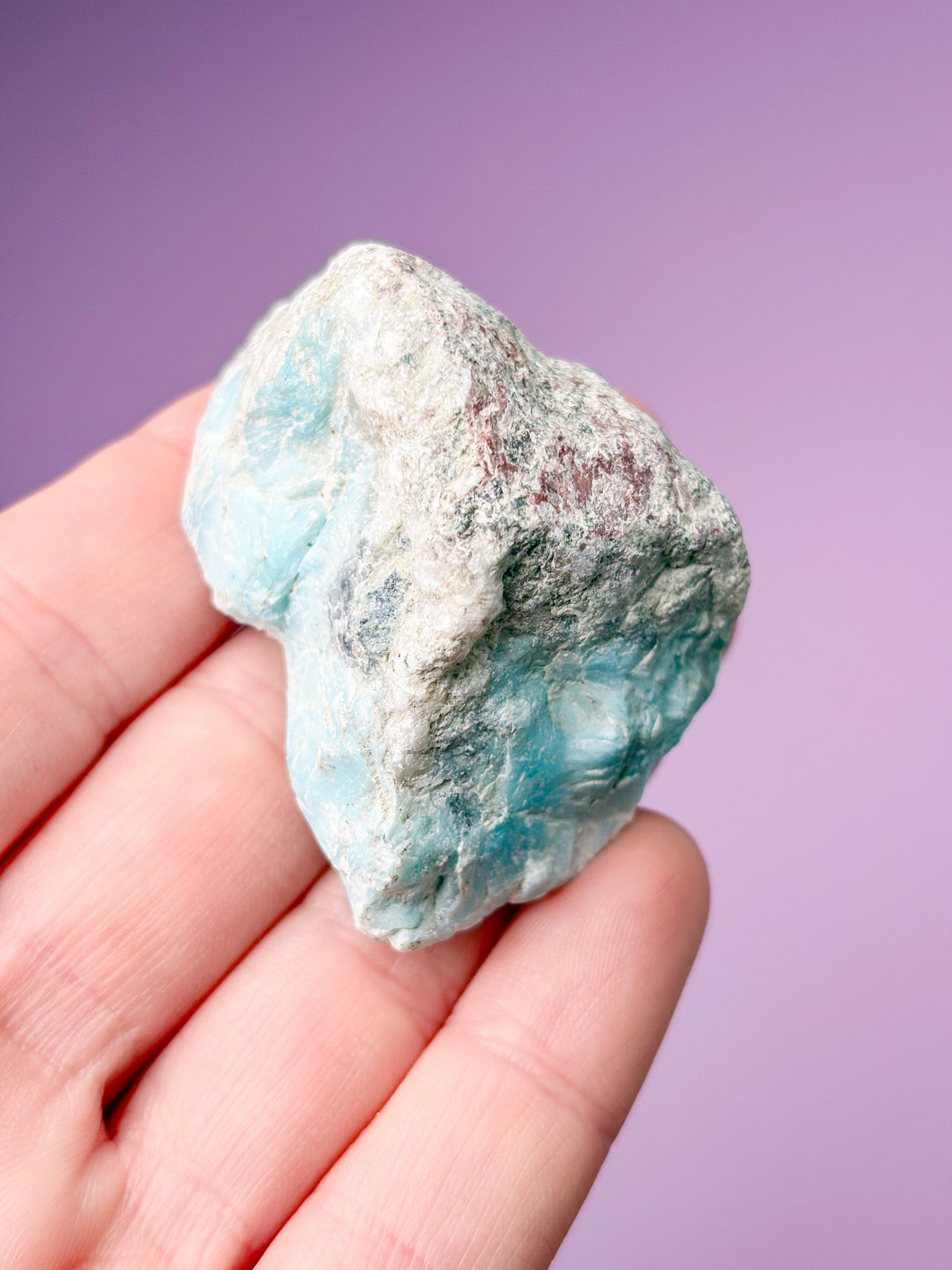 Larimar Raw Polished (nr 42) Exklusiv kvalitet