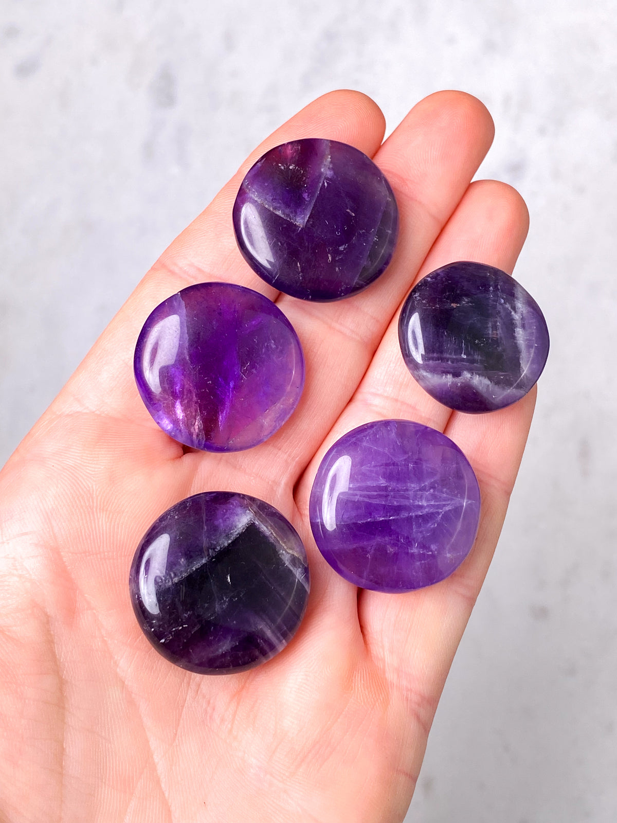 Ameyst Mini Disc (Platpolerad Pocket Stone)