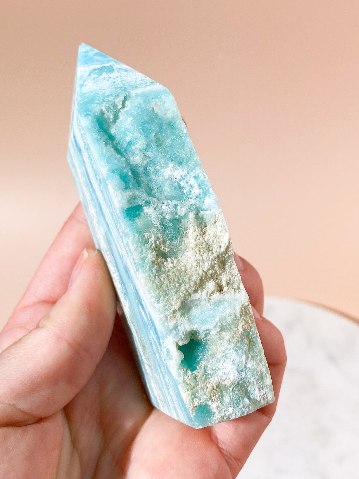 Blå Hemimorphite Torn (Nr. 2)