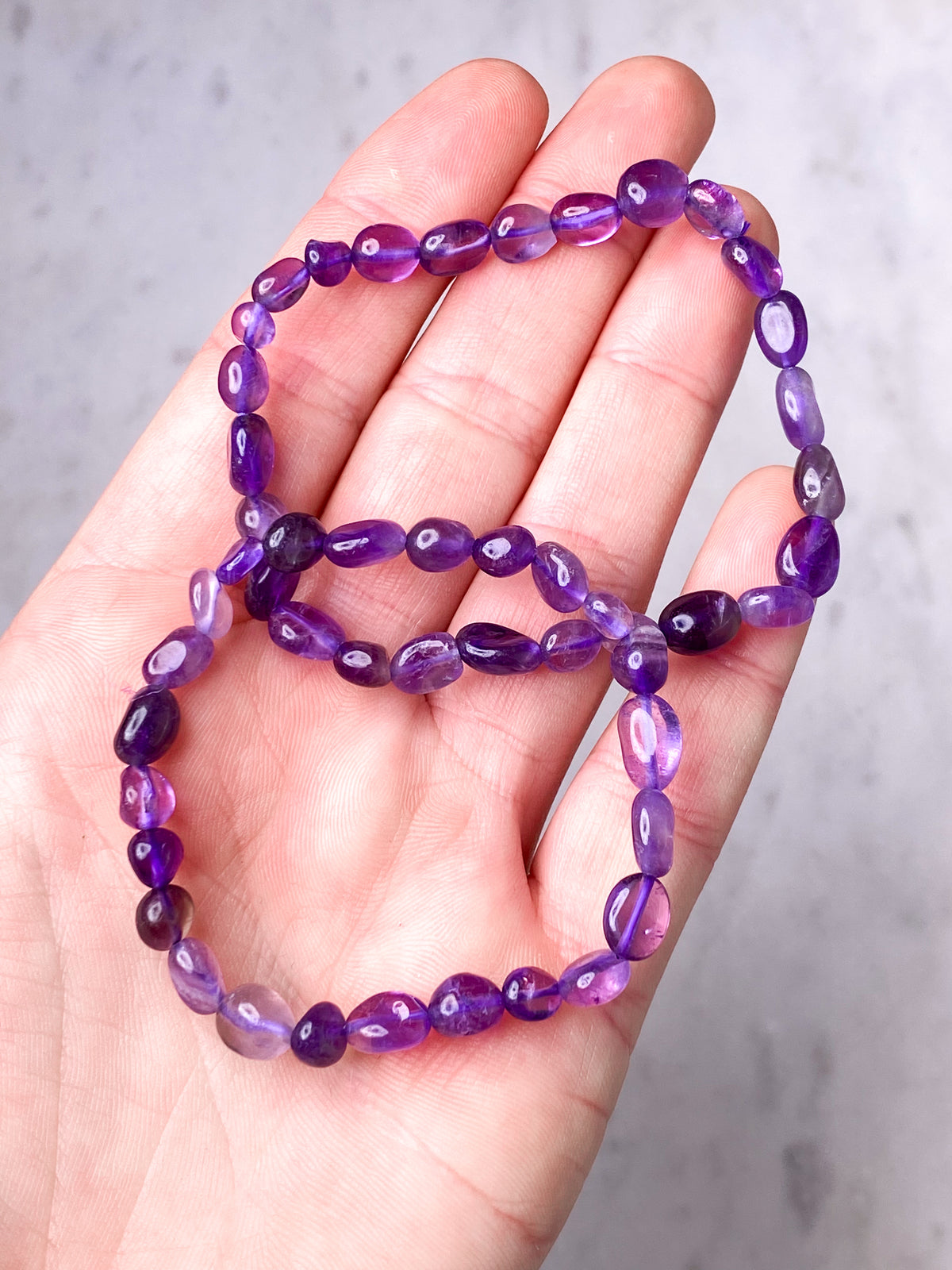 Ametist Nugget Armband