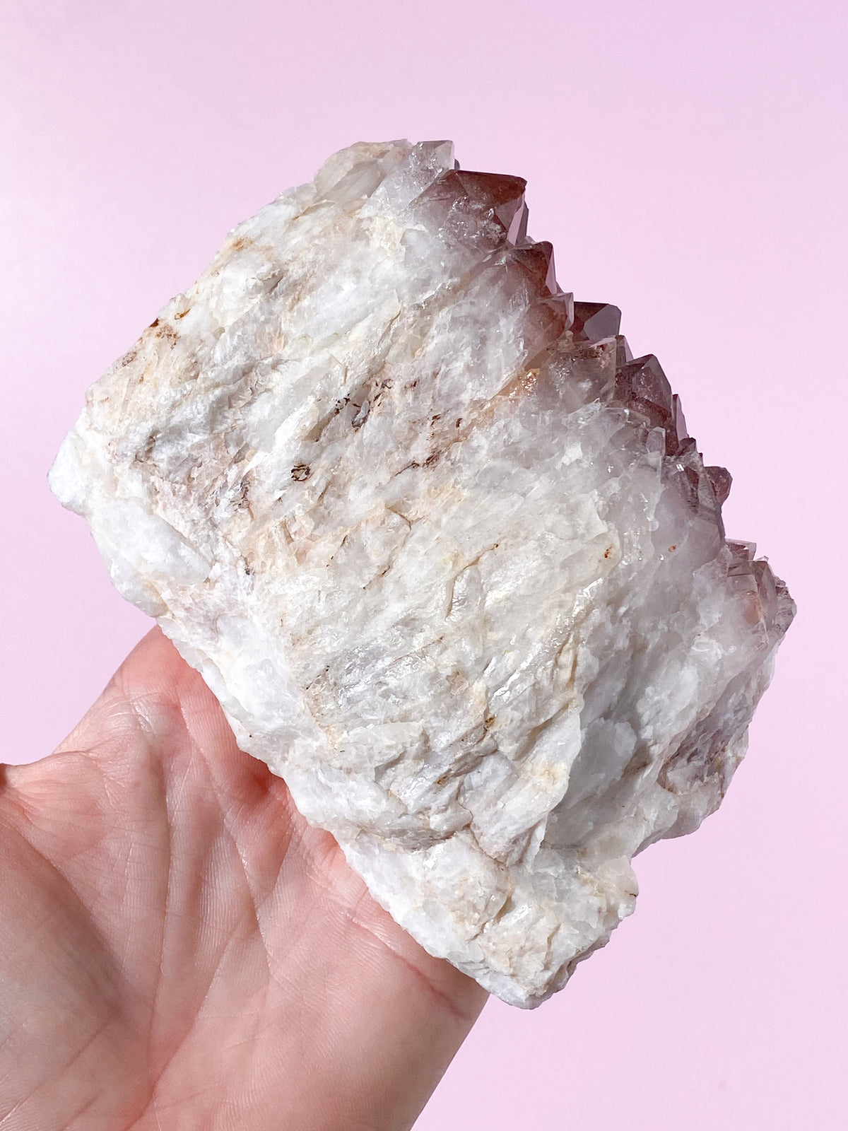 Röd Litiumkvartskluster (Nr. 8)