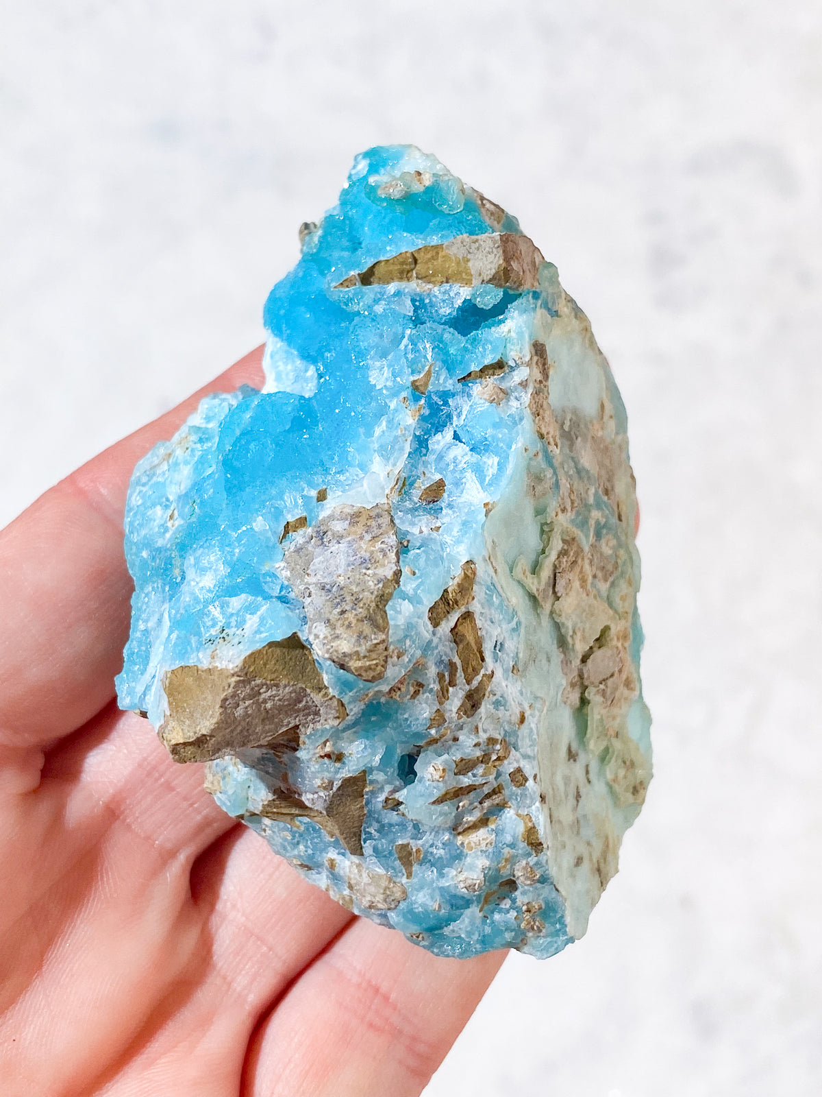 Blått Hemimorphite Kluster (Nr. 2)