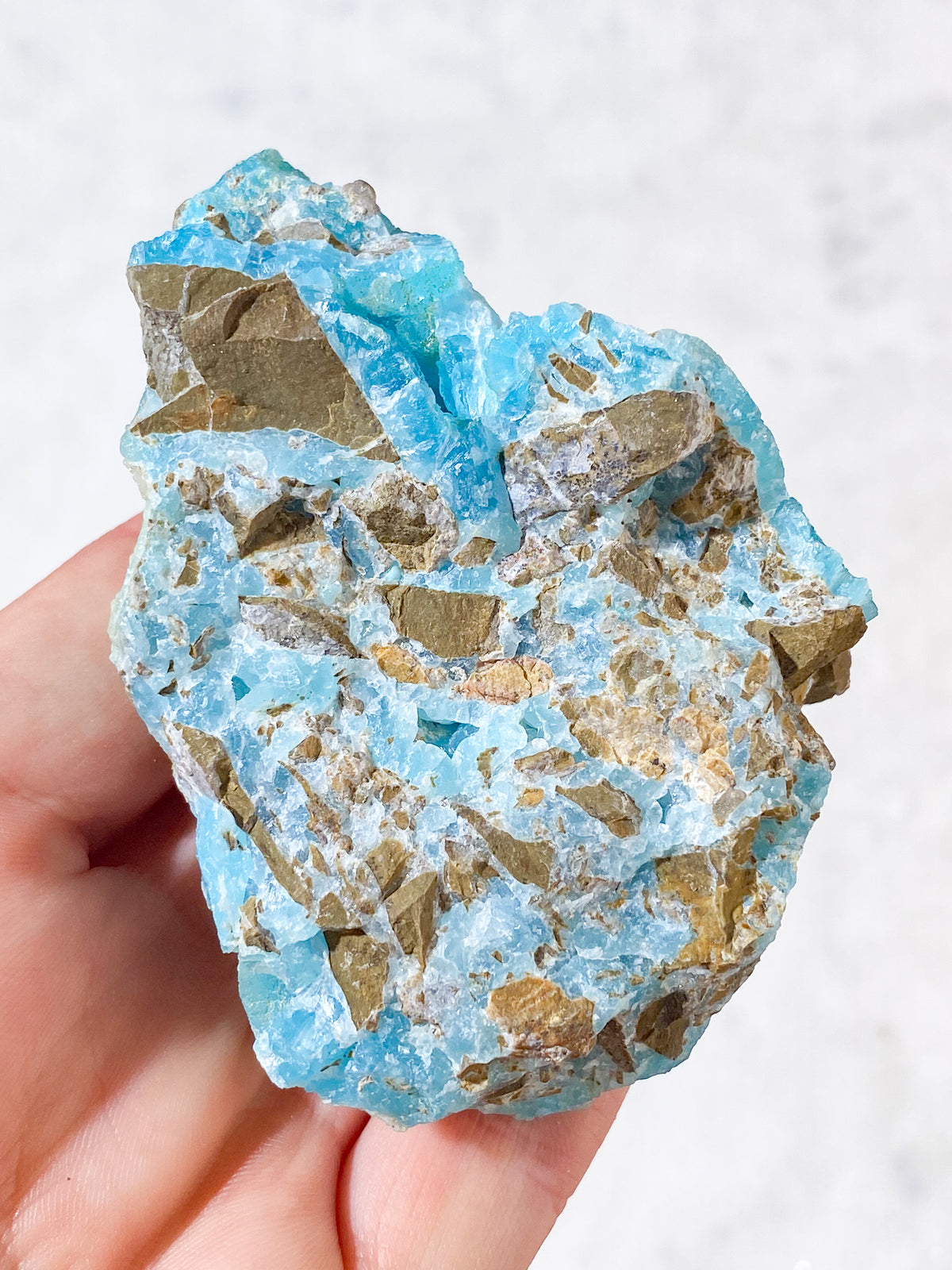 Blått Hemimorphite Kluster (Nr. 2)
