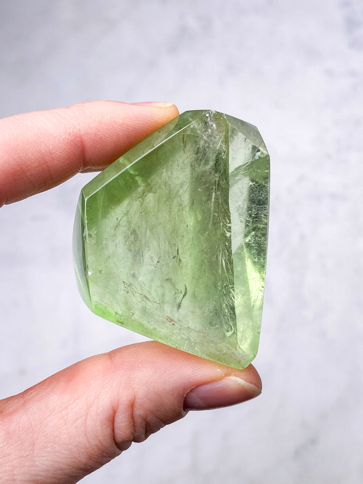 Grönt äpple Fluorit Freeform (nr 23) (Exklusivt)