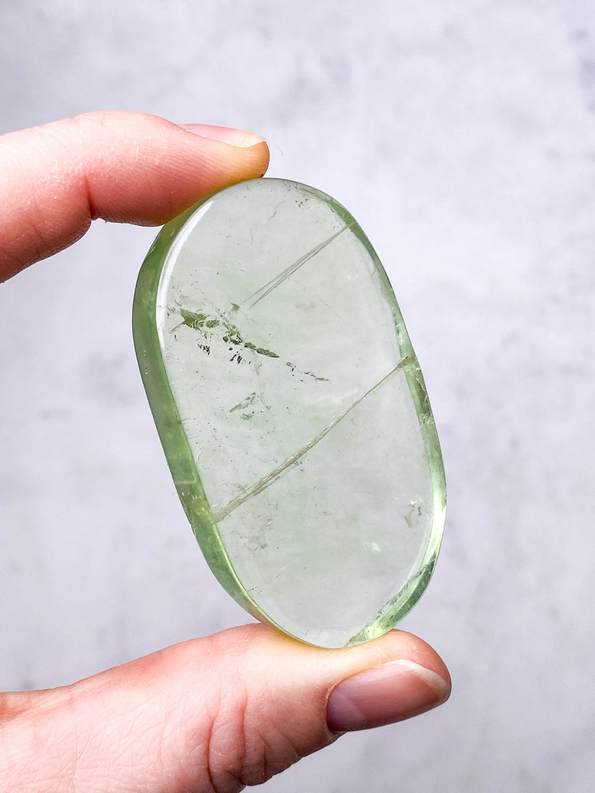 Grön äpple Fluorit Palmsten (nr 16) (Exklusiv)