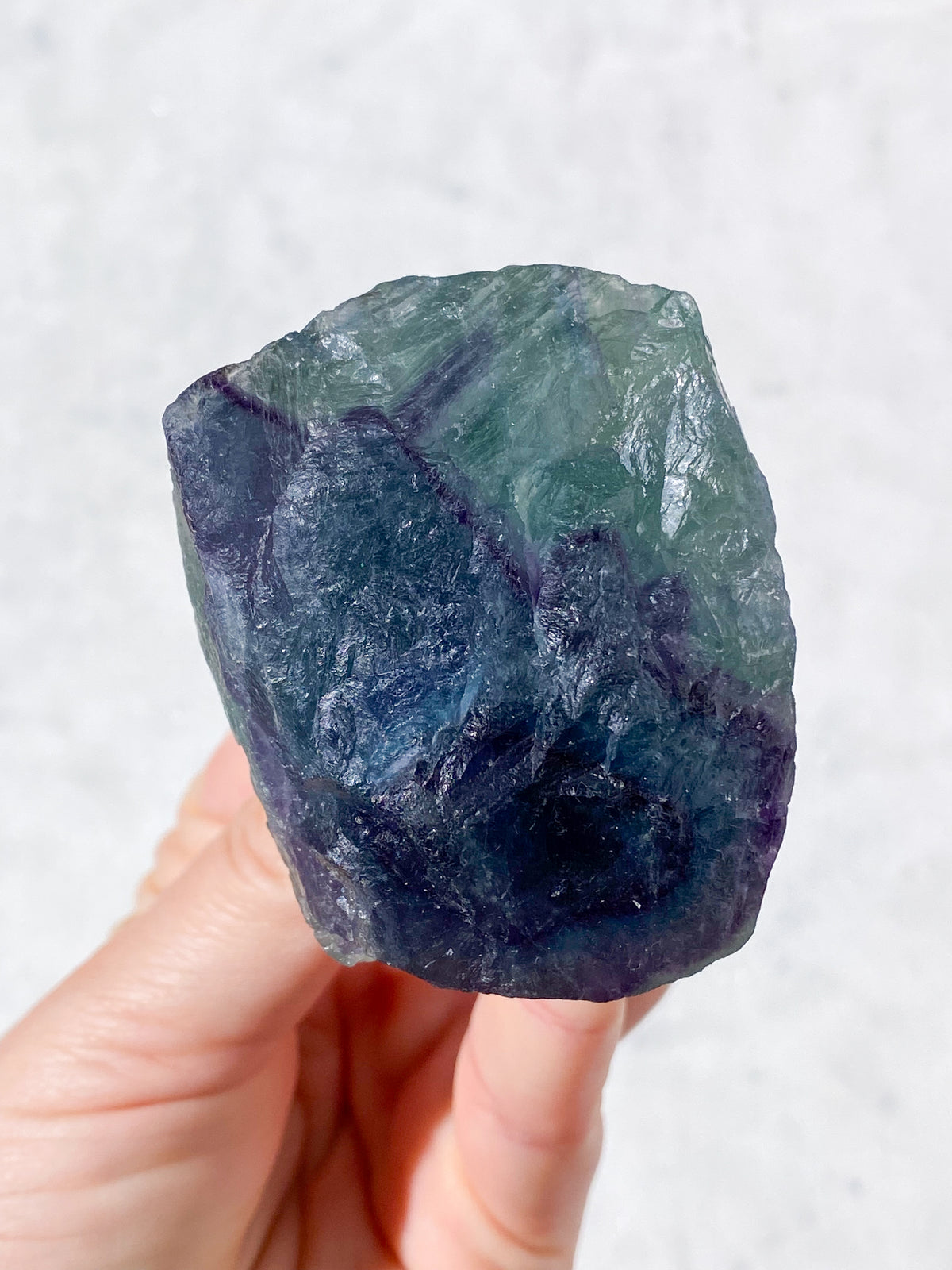 Rå Regnbågsfluorit (Nr. 10)