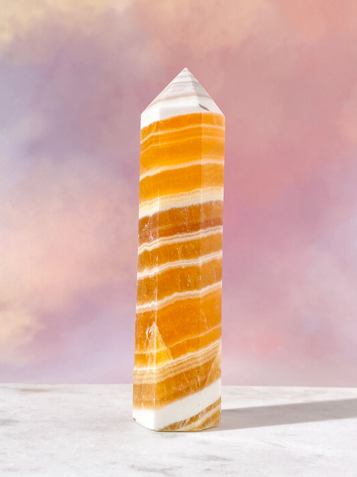 Orange Kalcit Torn Med Band (Nr. 1)