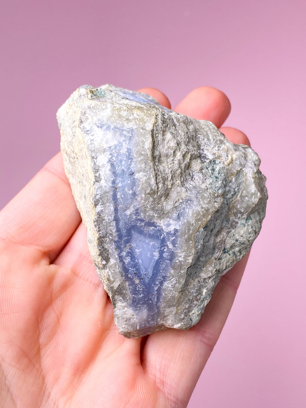 Blond agatpolerad geode (nr 2) 