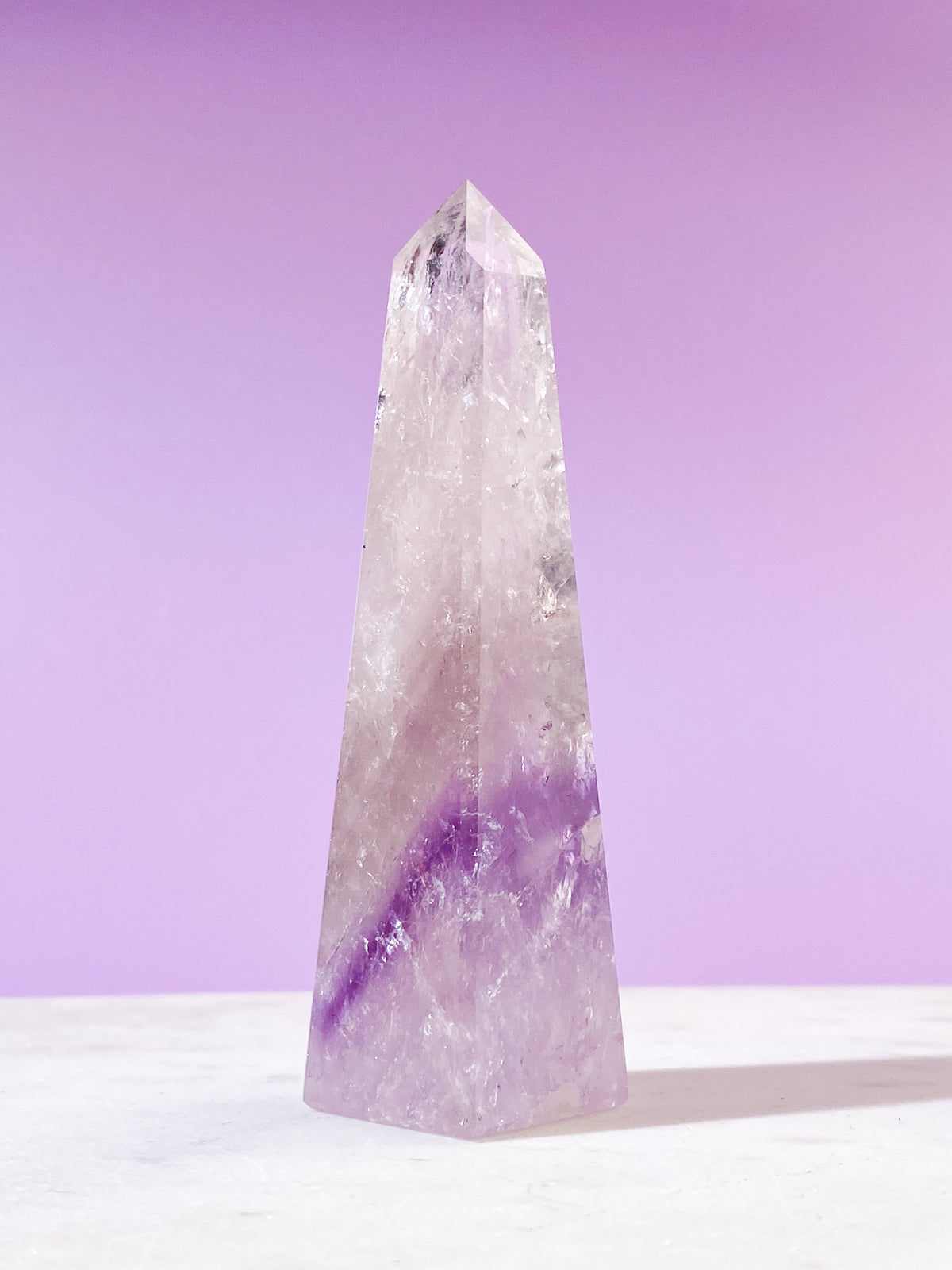 Smokey Phantom Ametist Obelisk (Nr. 26)