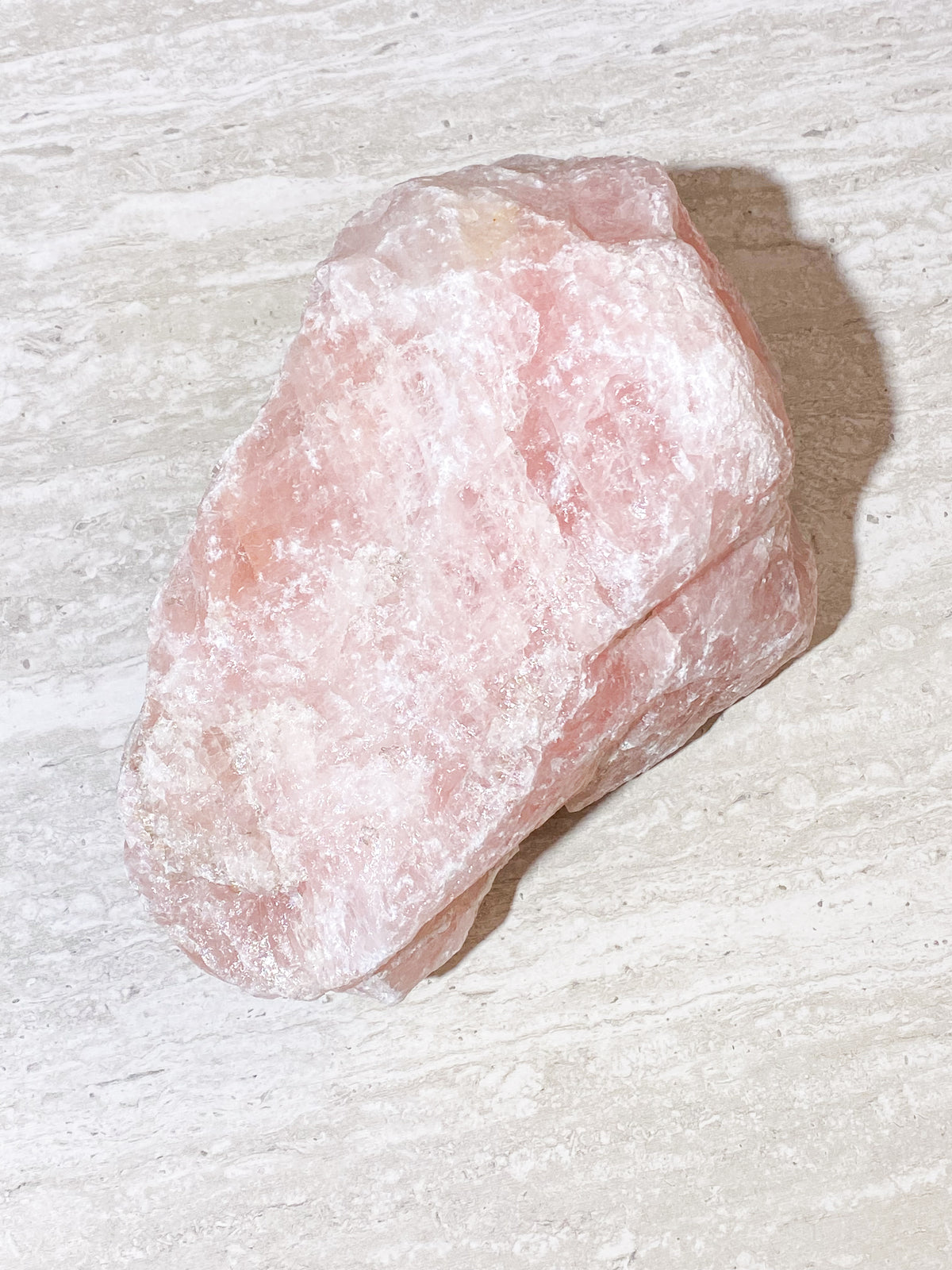 Stor rå rosenkvarts (nr 2) 7,6 kg.