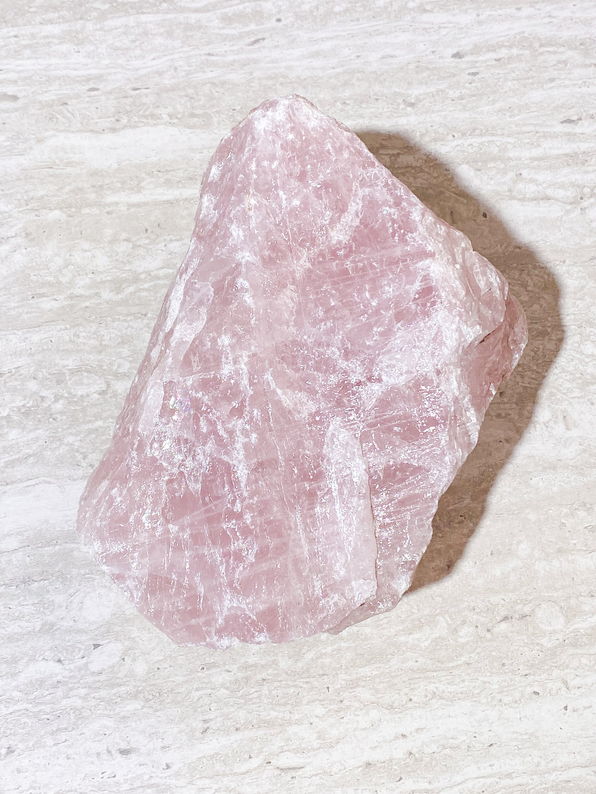 Jättestor Rå Rosenkvarts (Nr. 4) 3,8 kg.