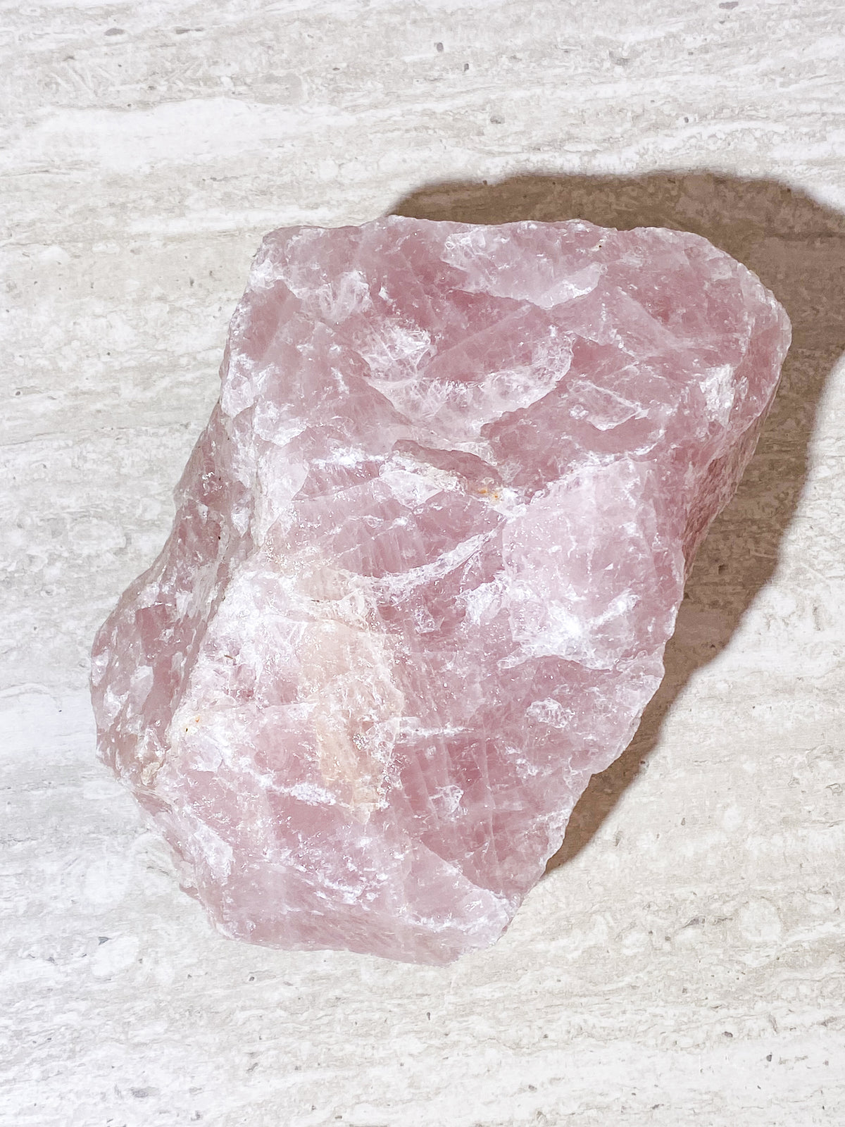 Jättestor Rå Rosenkvarts (Nr. 4) 3,8 kg.