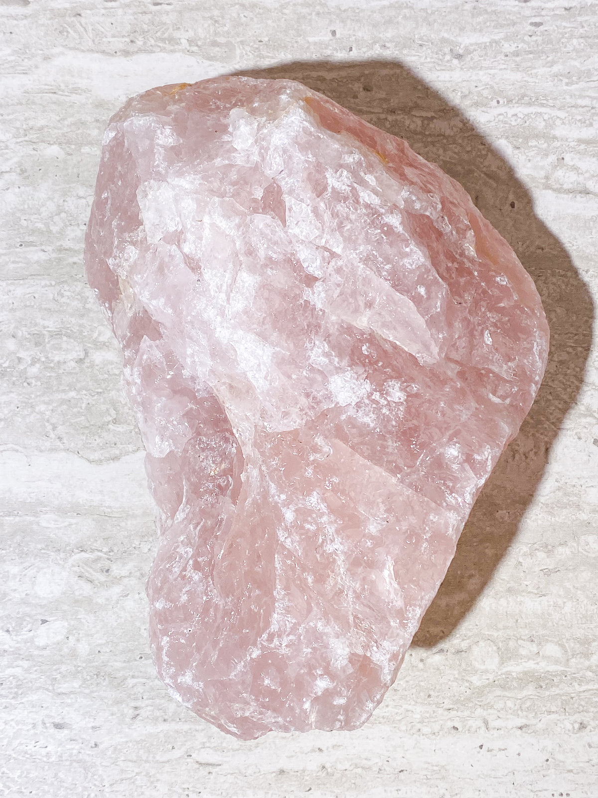 Stor rå rosenkvarts (nr 6) 4,8 kg.