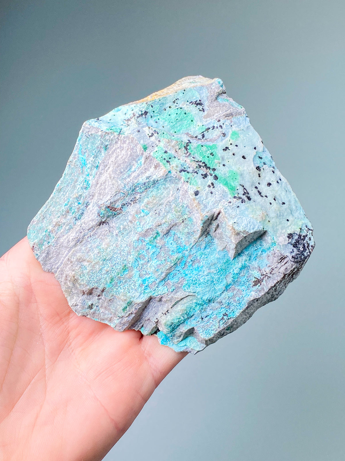 Druzy Chrysocolla-kluster (nr 1)