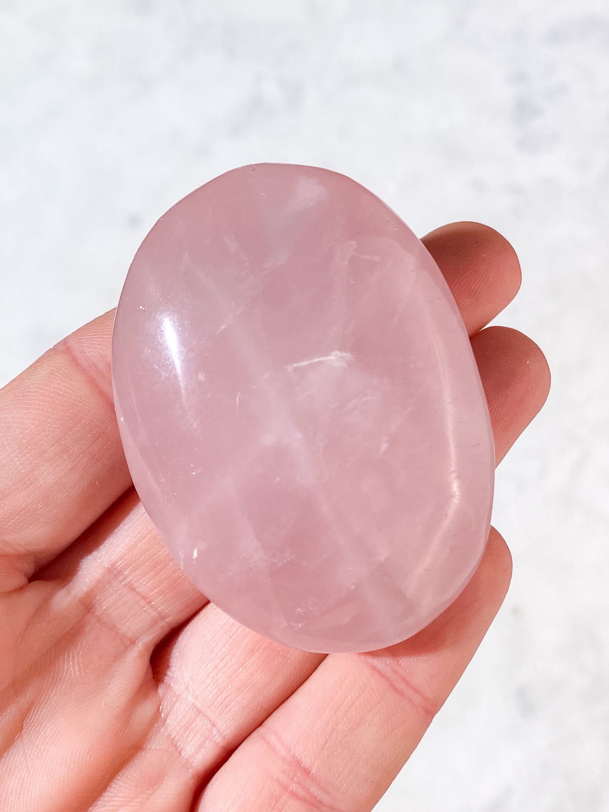 Rose Quartz Palmstone (nr 15)