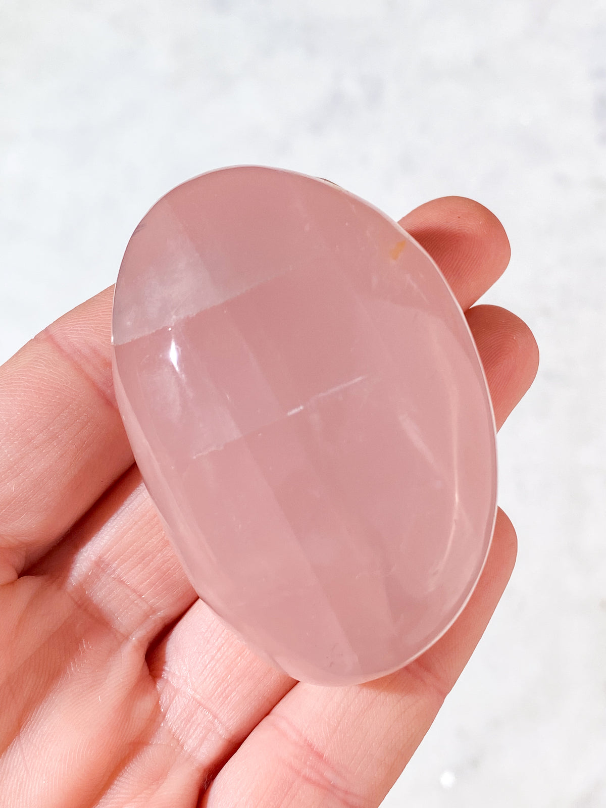 Rose Quartz Palmstone (nr 17)