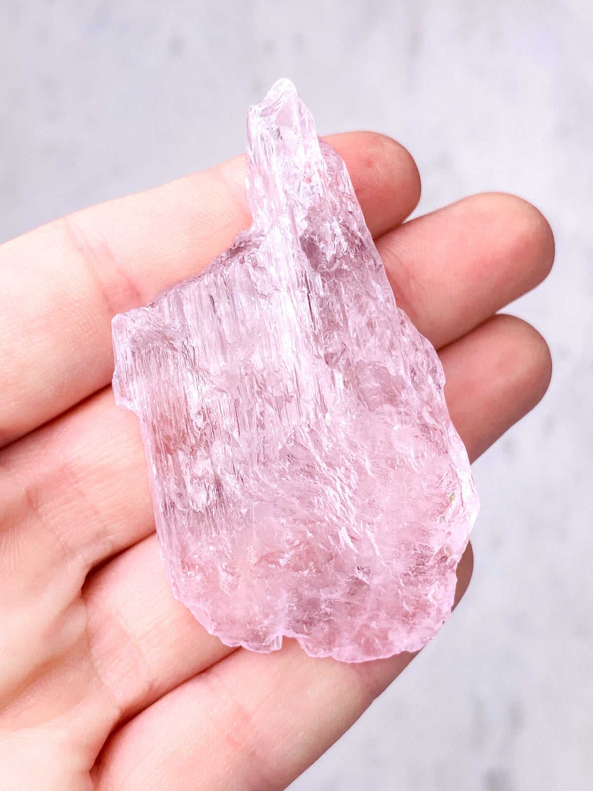 Kunzite Raw (nr 5) Exklusiv kvalitet