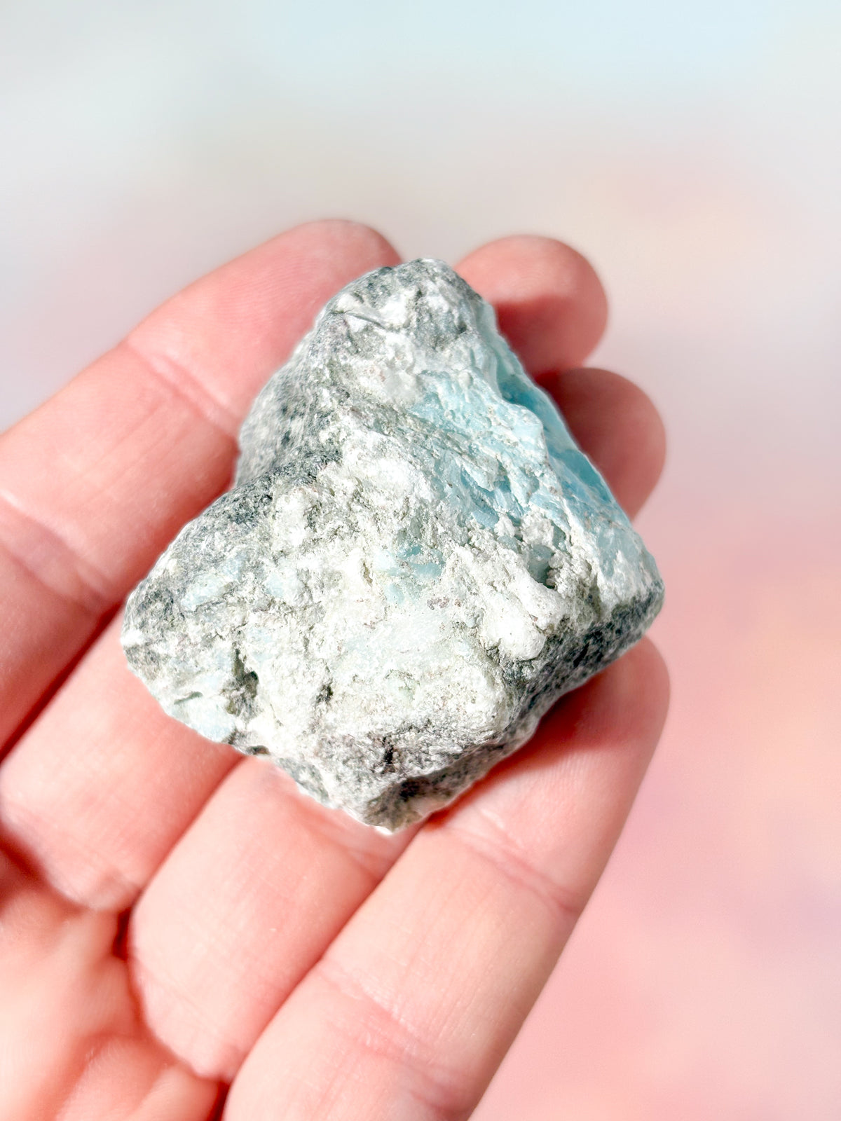 Larimar Rå Polerad (Nr. 48) Exklusiv Kvalitet