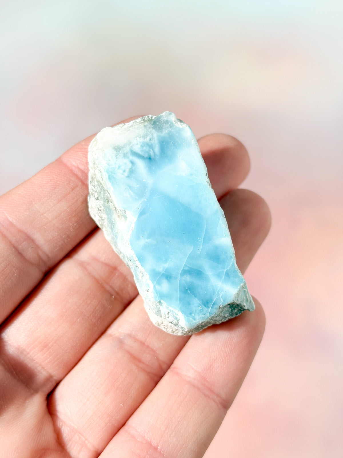 Larimar Rå Polerad (Nr. 49) Exklusiv Kvalitet