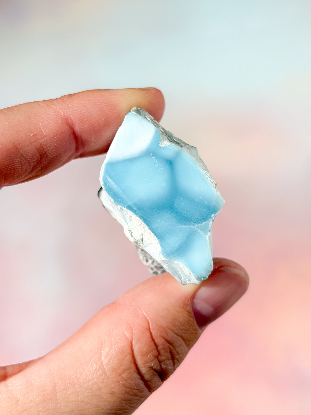 Larimar Rå Polerad (Nr. 50) Exklusiv Kvalitet