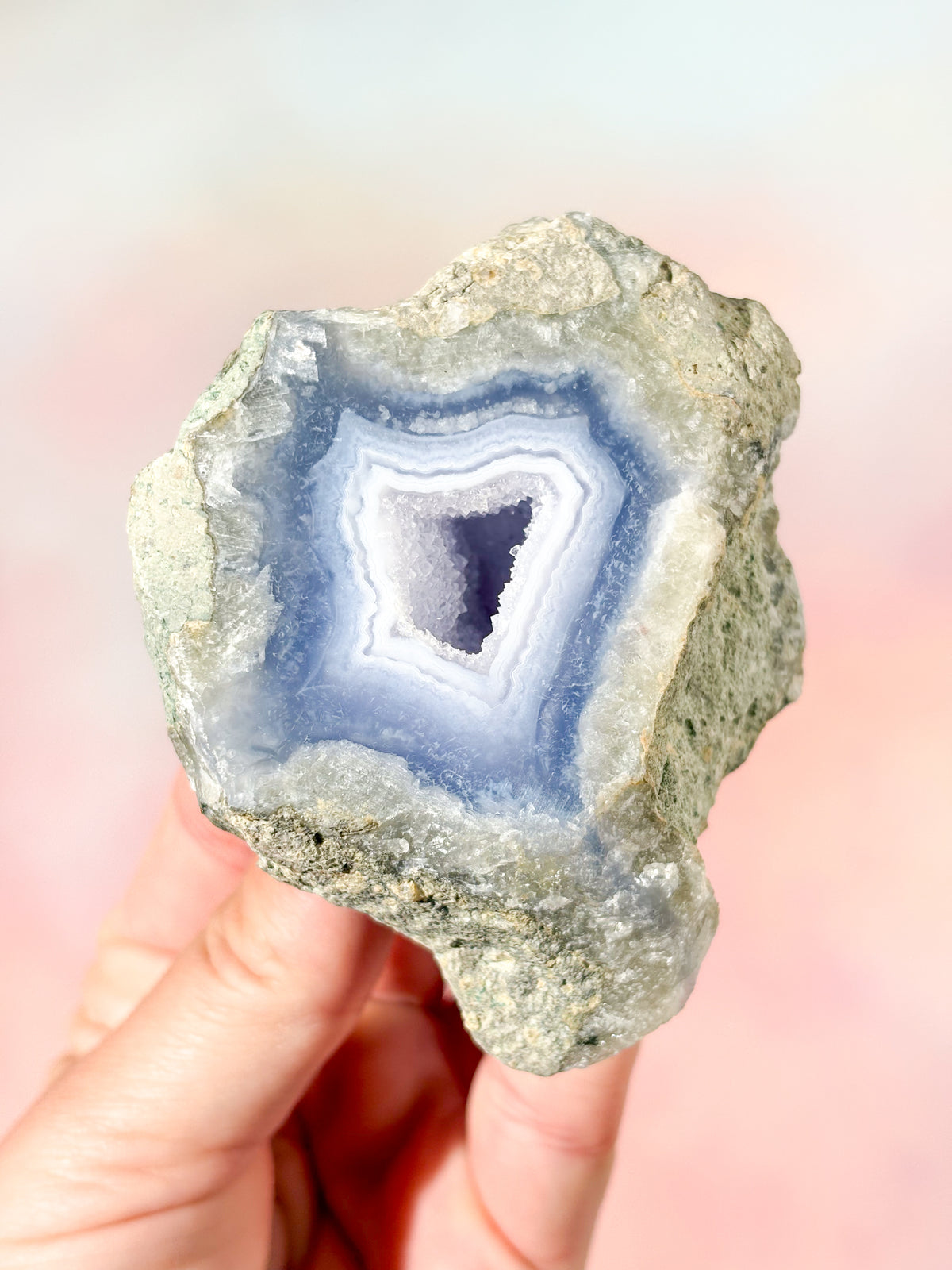 Druzy Blond Agat Freeform (Nr. 16)