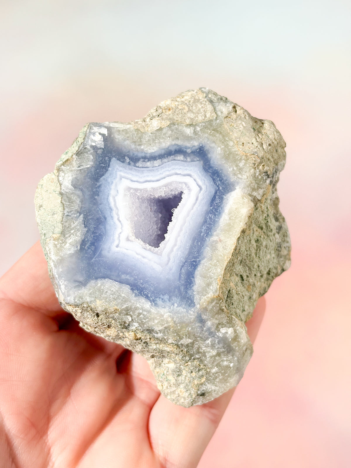 Druzy Blond Agat Freeform (Nr. 16)