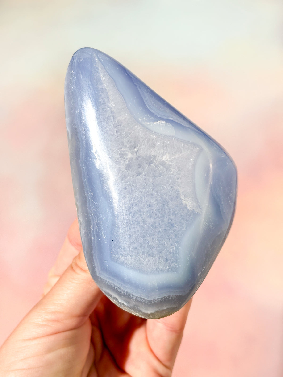Druzy Blond Agat Freeform (Nr. 19)