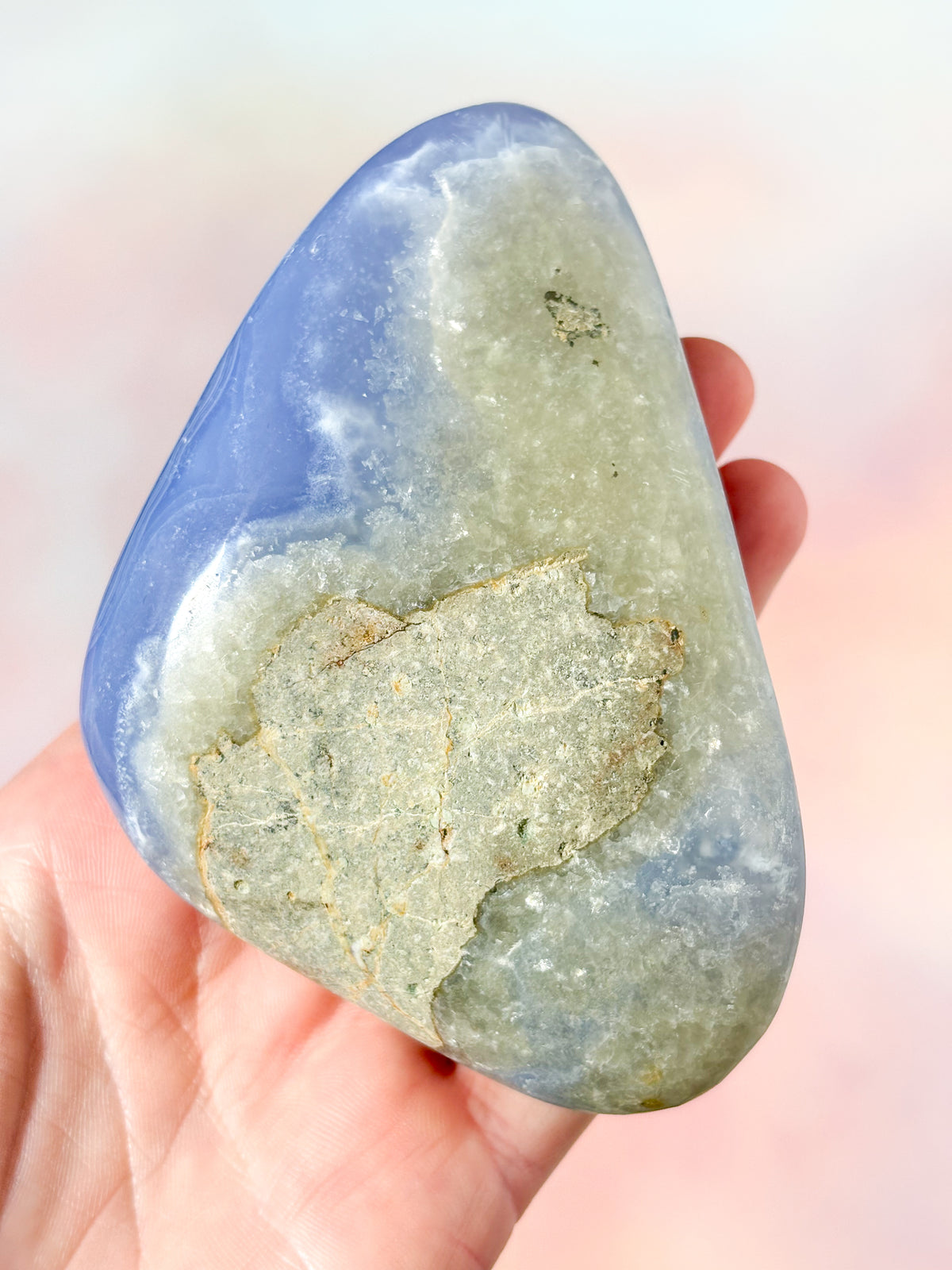 Druzy Blond Agat Freeform (Nr. 19)