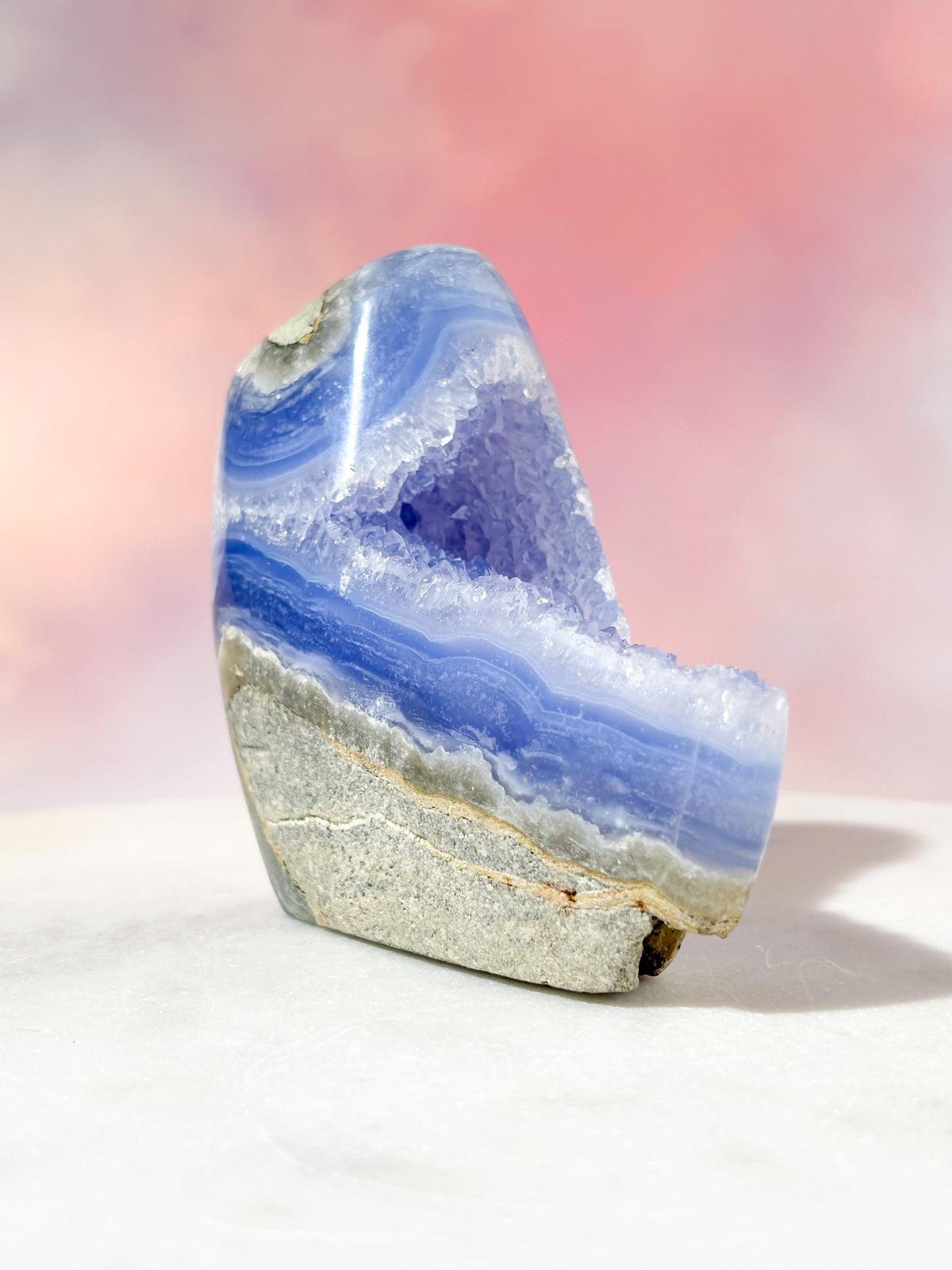 Druzy Blond Agat Freeform (Nr. 17)