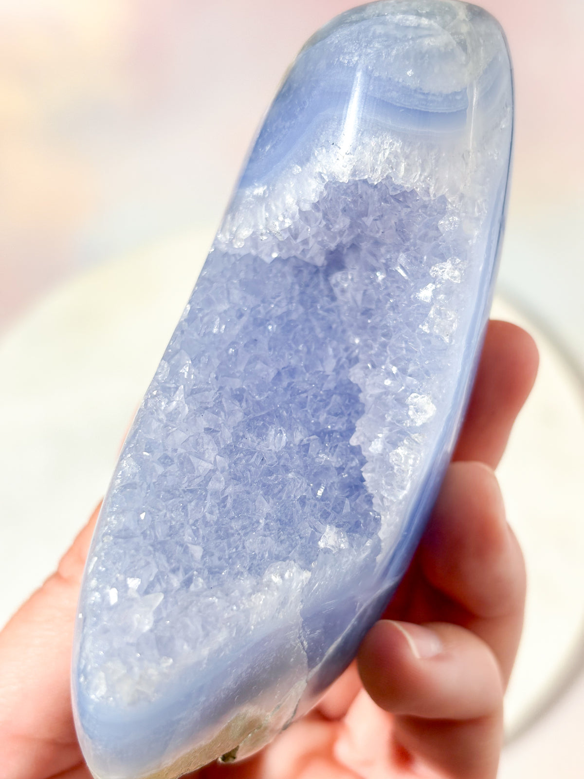 Druzy Blond Agat Freeform (Nr. 17)