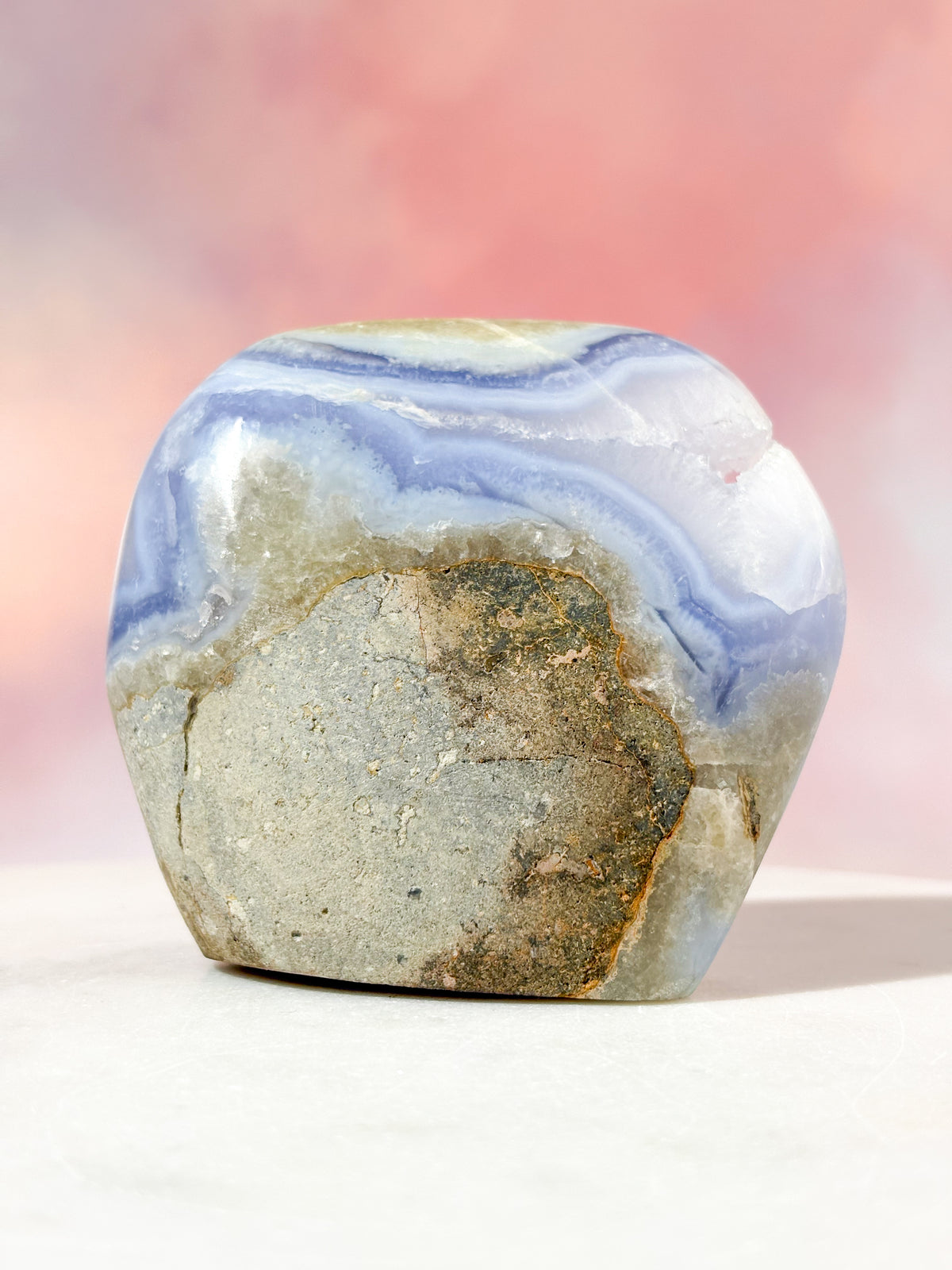 Druzy Blond Agat Freeform (Nr. 18)