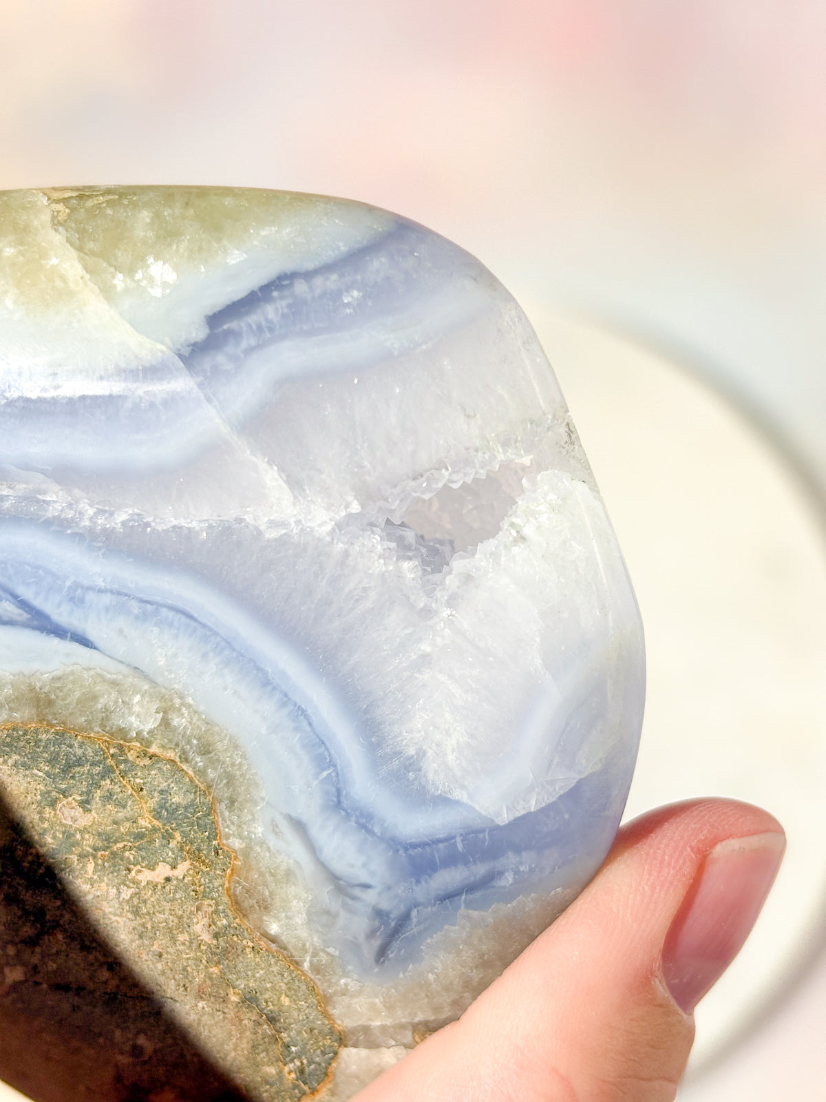 Druzy Blond Agat Freeform (Nr. 18)
